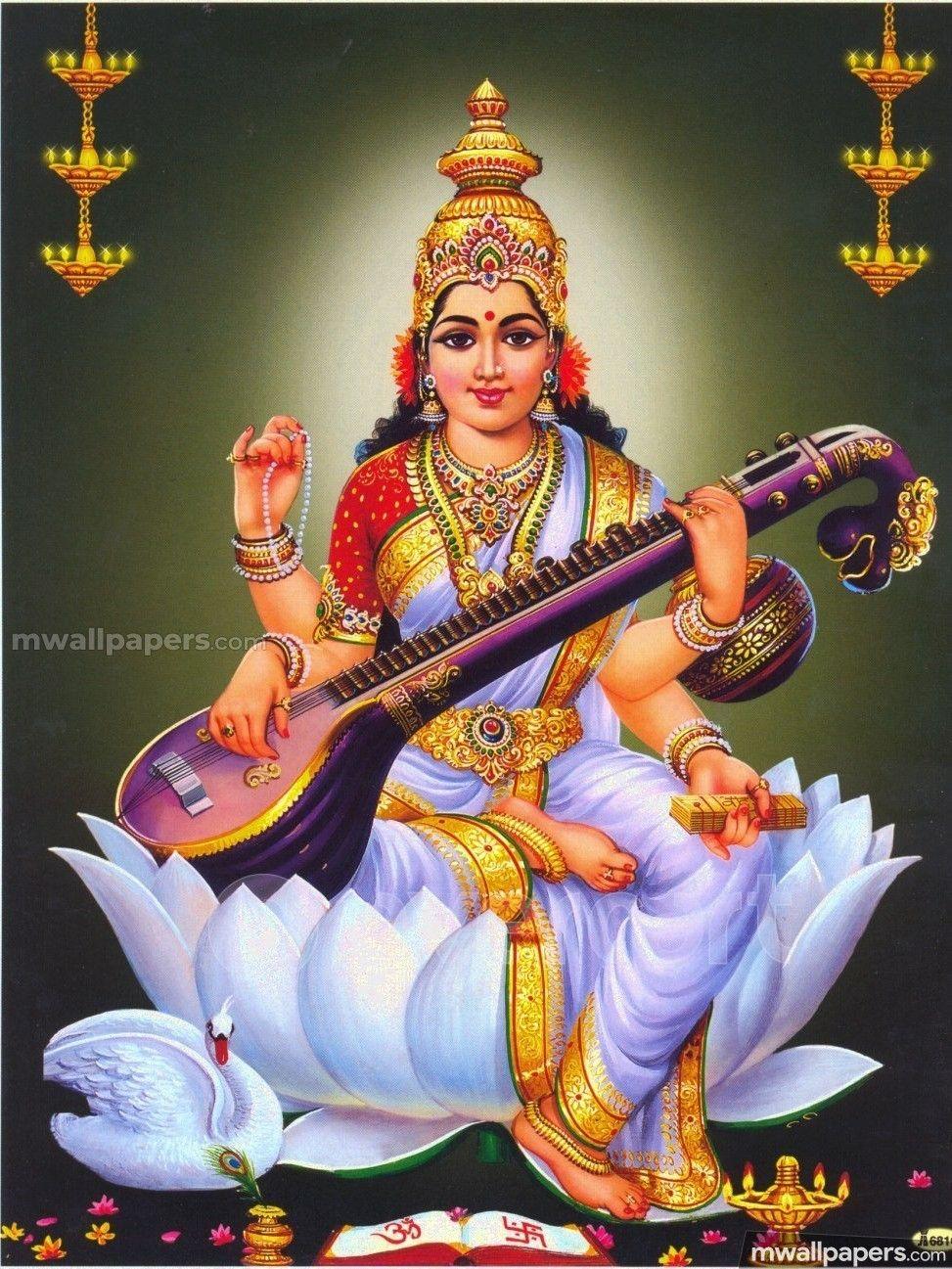 Saraswati God Wallpapers Top Free Saraswati God Backgrounds Wallpaperaccess 3300