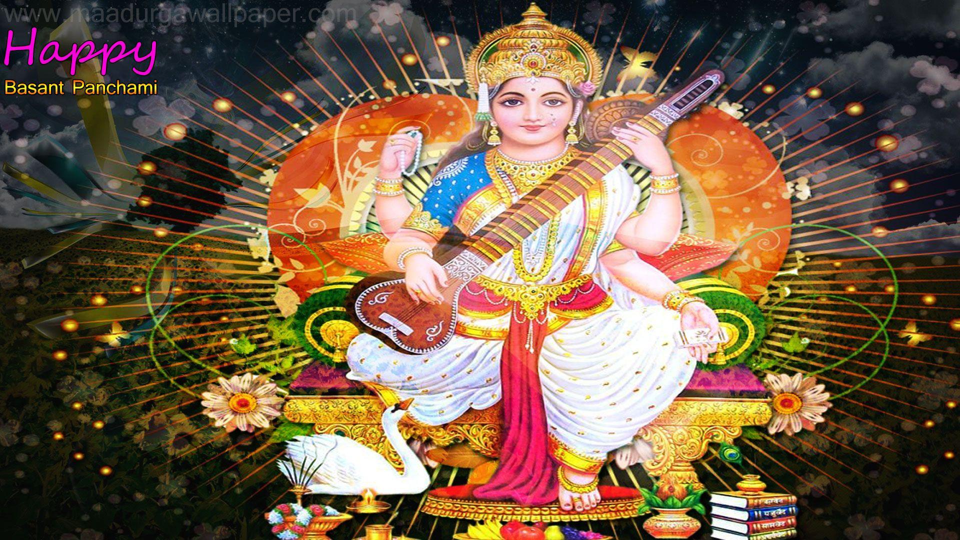 Saraswati God Wallpapers - Top Free Saraswati God Backgrounds ...