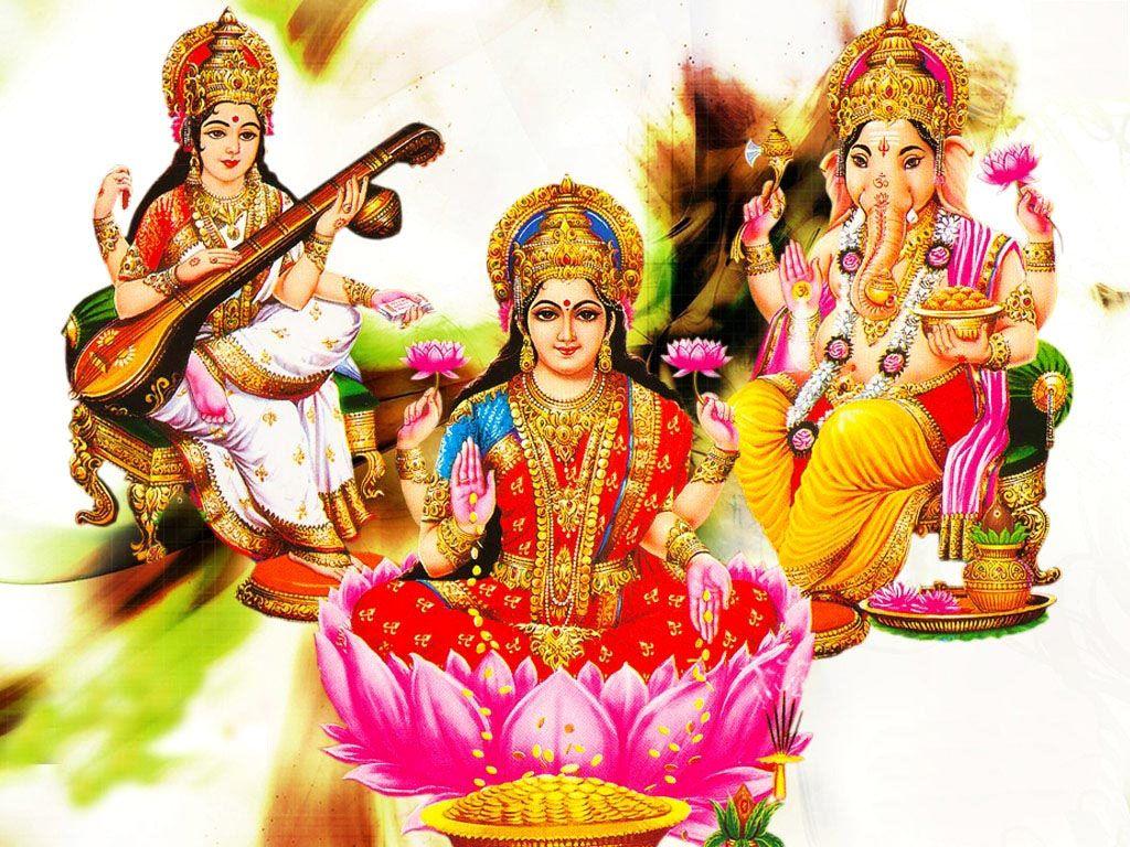 1024x768 Download Free HD Wallpaper of maa saraswati / माँ