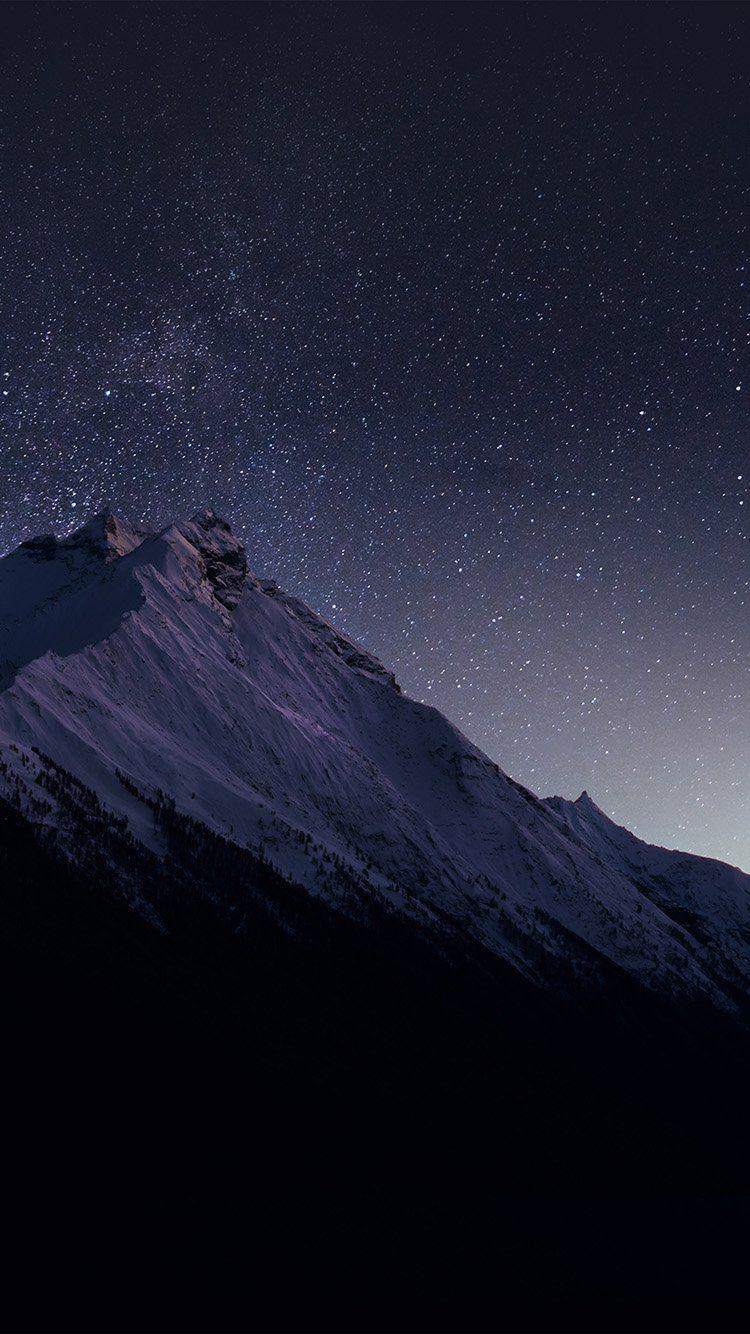 750x1334 iPhonePapers night snow dark star