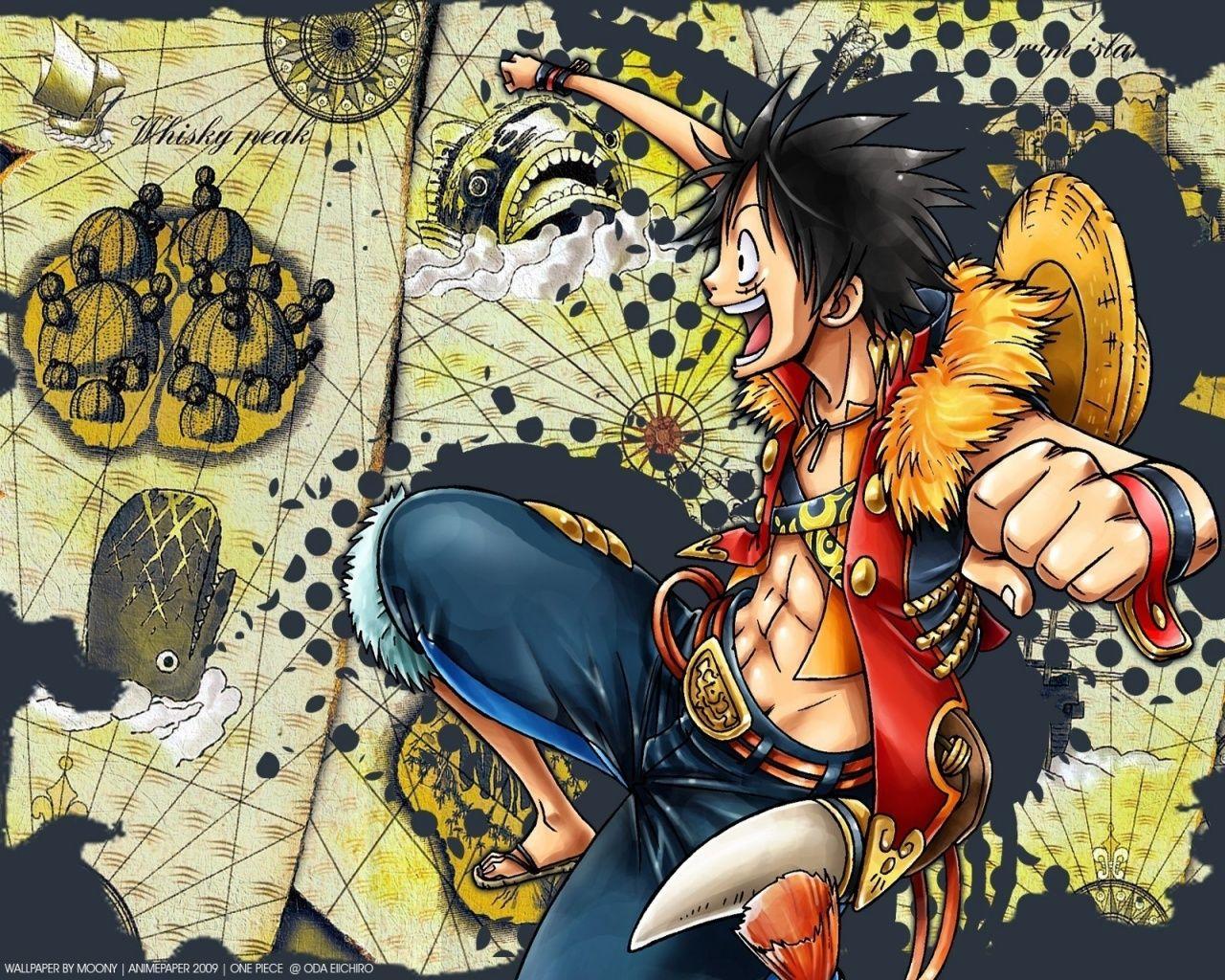 1280x1024 Luffy Monkey Luffy From One Piece desktop PC and Mac
