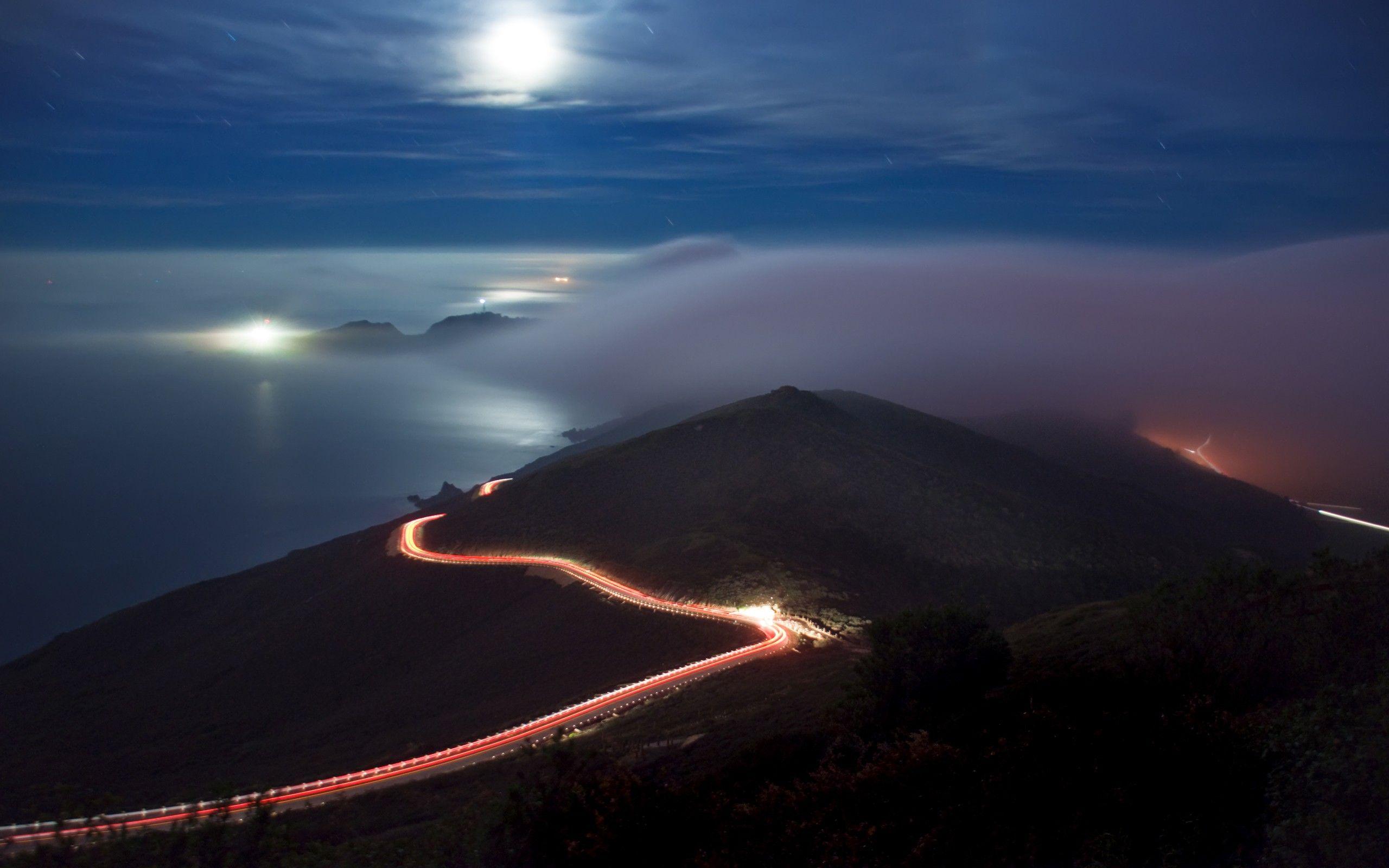 2560x1600 Nature Wallpaper Night Mountain Wallpaper p Free Download. Art