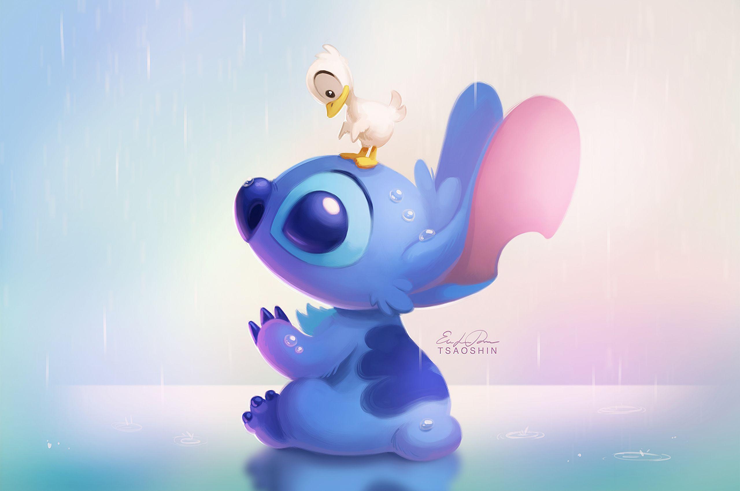 2560x1700 Stitch Hình nền dễ thương