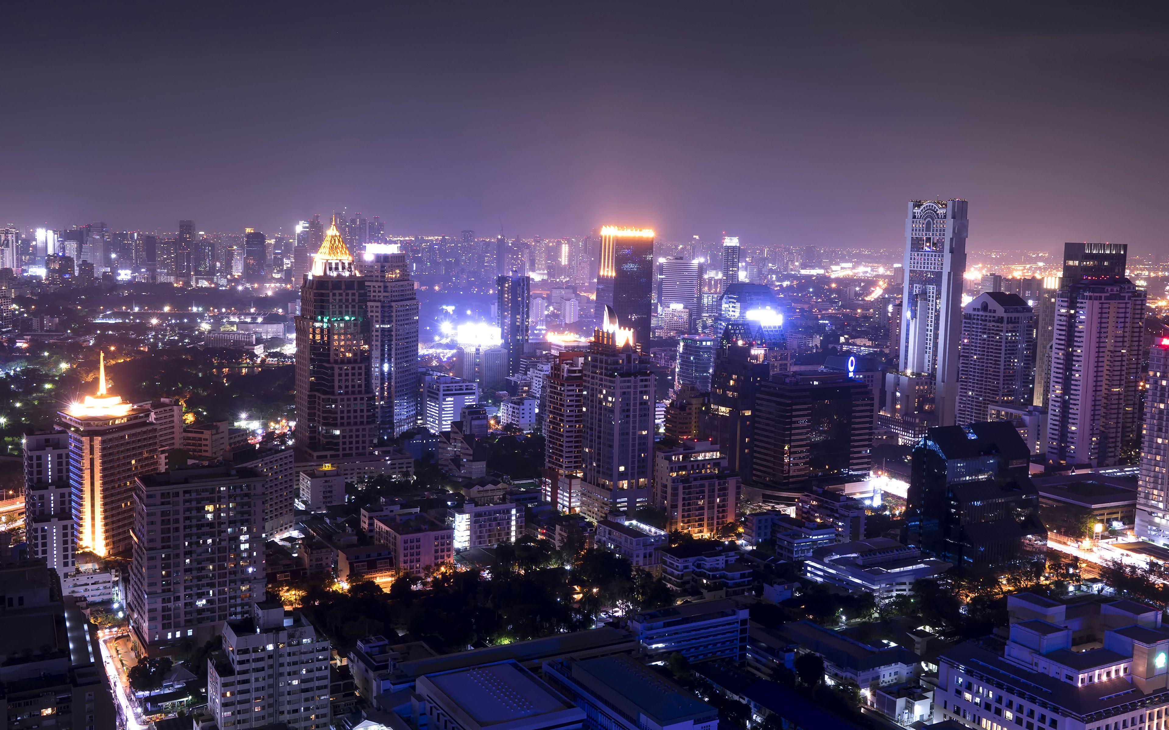 3840x2400 Picture South Africa Megapolis Johannesburg Night Cities 3840x2400