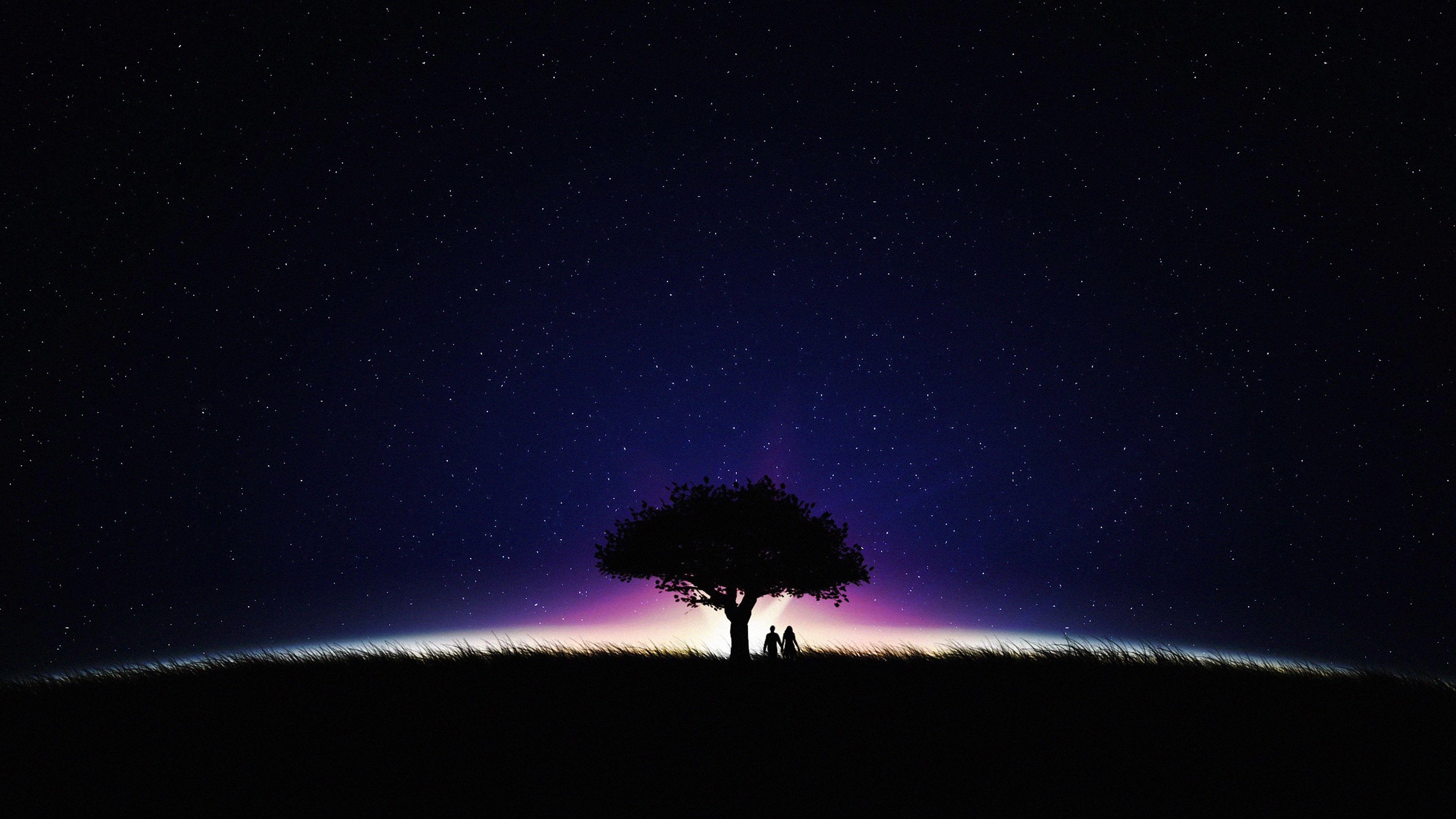 3840x2160 Wallpaper Space Night Starry Star Dark