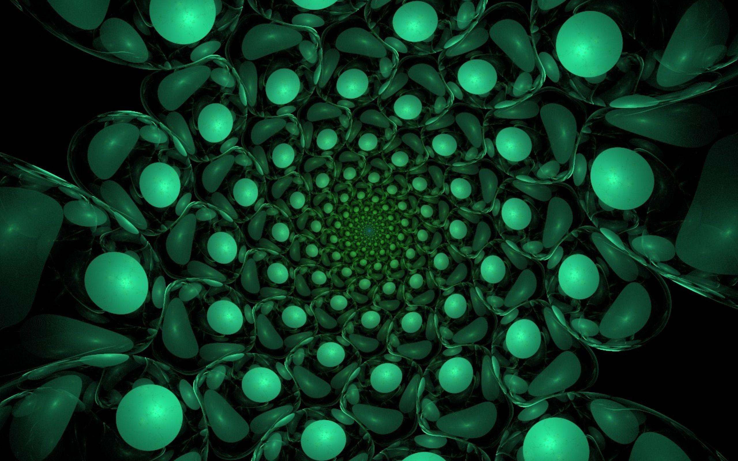 2560x1600 Green Eggs Vortex Fractal wallpaper. Green Eggs Vortex Fractal