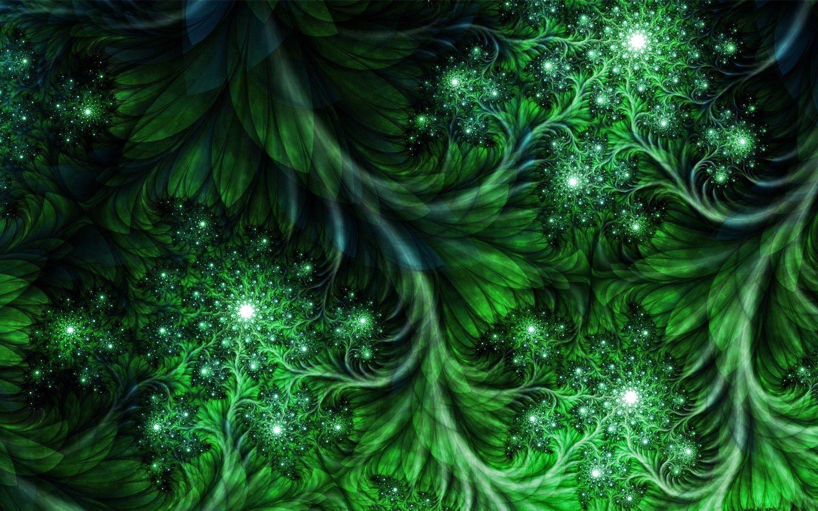 green fractal background