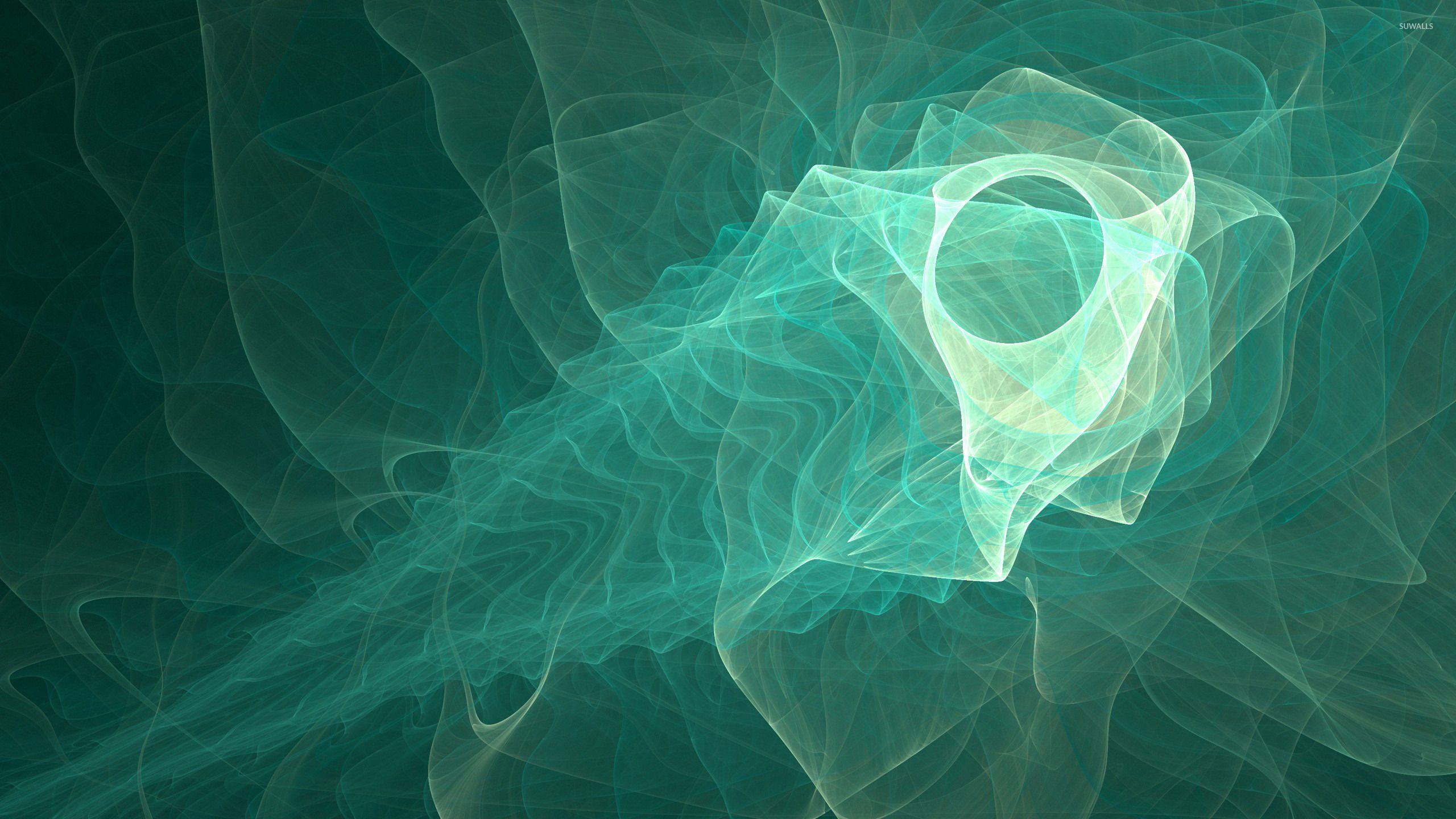 2560x1440 Green fractal [2] wallpaper wallpaper