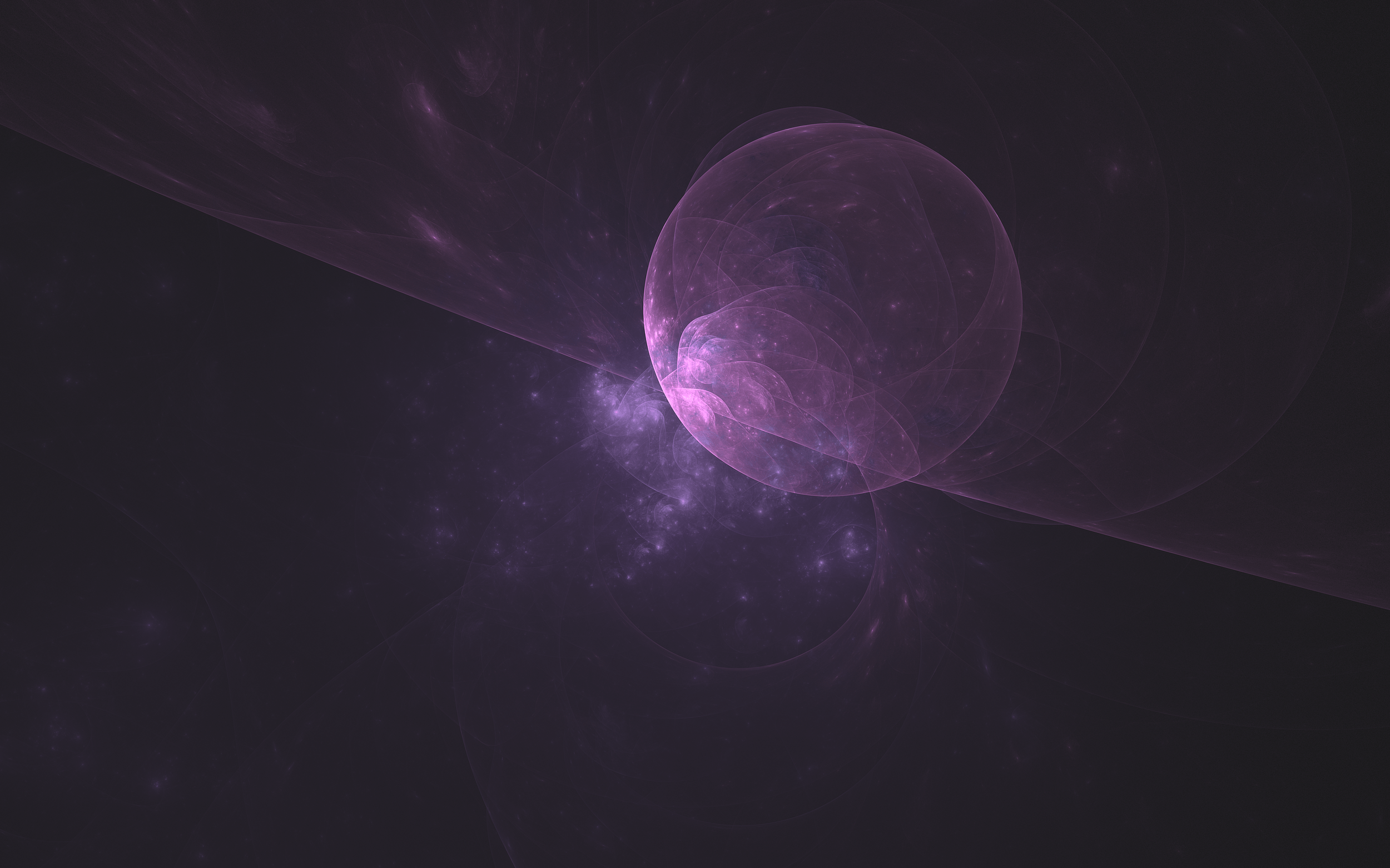 2500x1562 #abstract, #Apophysis, D fractal, #purple, #fractal