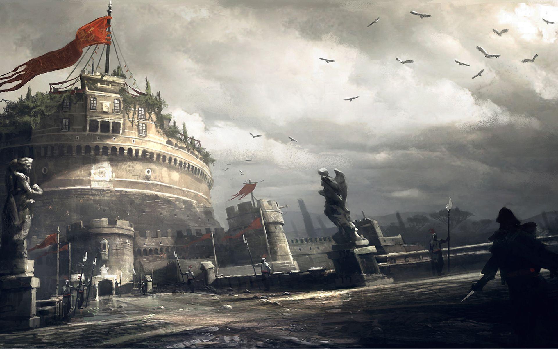 1920x1200 Video games assassins creed cityscapes assassins creed brotherhood
