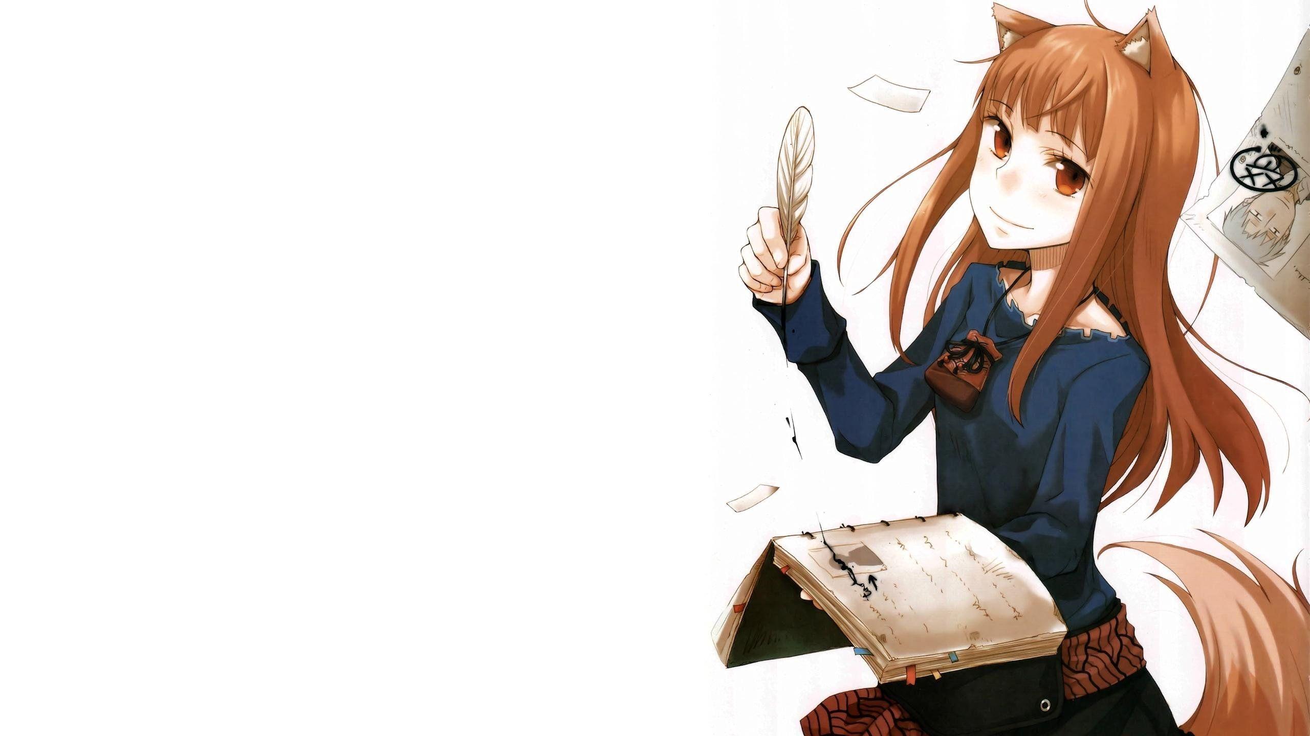 2560x1440 Wolf Anime Girl
