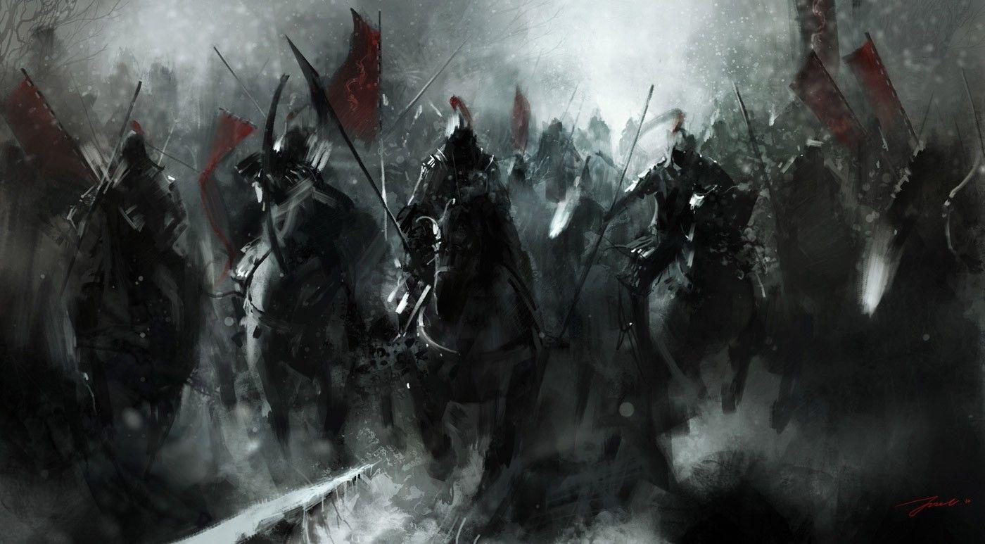 1400x773 #fantasy art, #medieval, #battle, #banner, #war, #winter