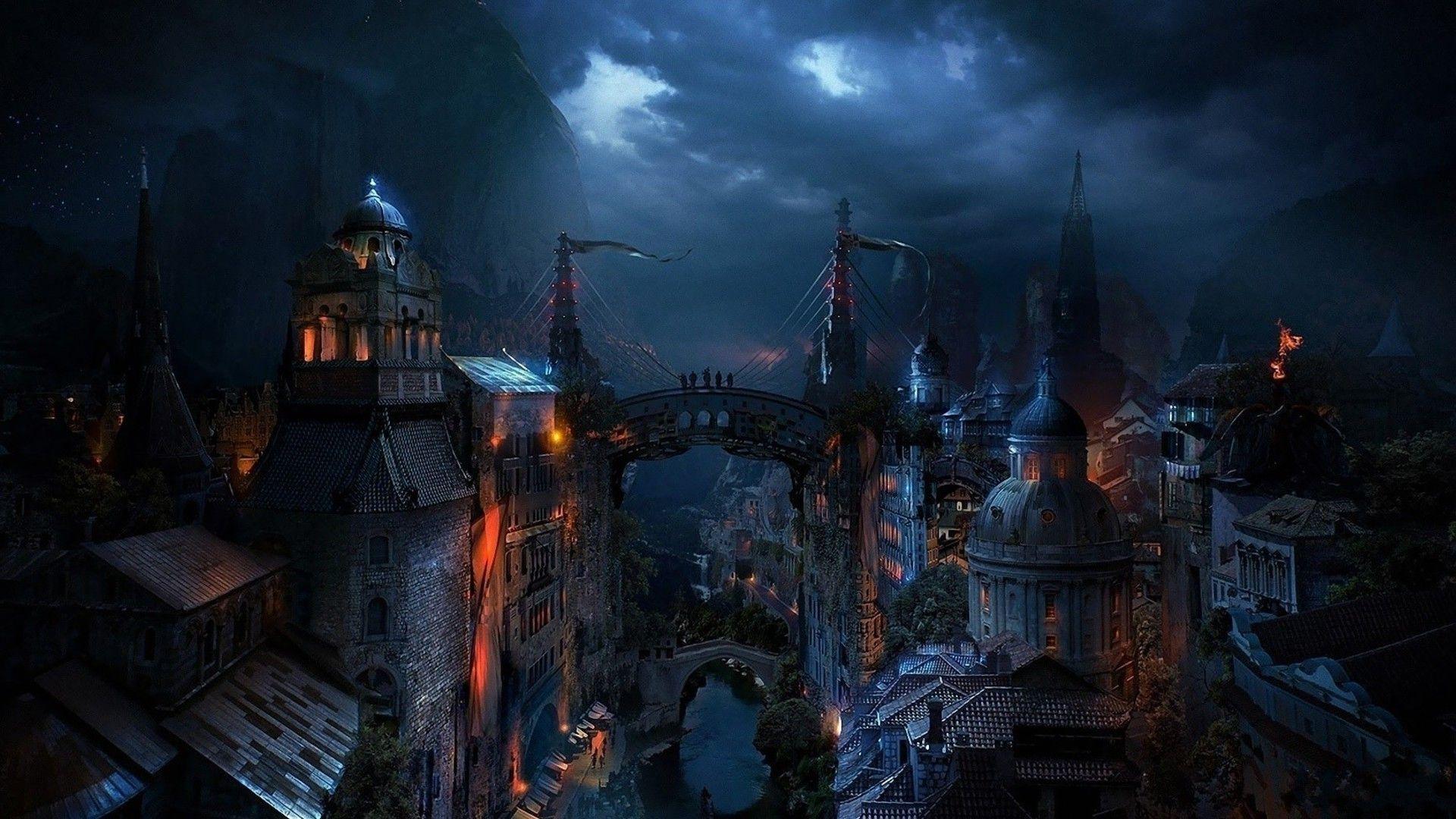 1920x1080 Free download Dark Medieval City wallpaper HD 461916 [1920x1080] for your Desktop, Mobile & Tablet. Explore Medieval Wallpaper HD. Medieval Knights Wallpaper, Medieval Wallpaper for Walls, Medieval Castle Wallpaper