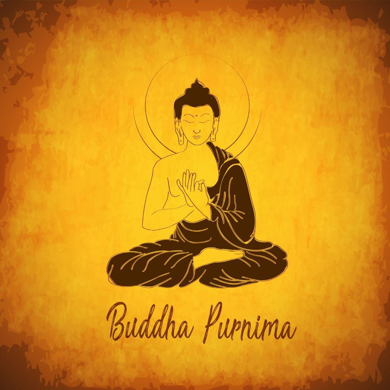 1280x1280 Lord Buddha image to share with family and friends on occasion of Buddha Purnima