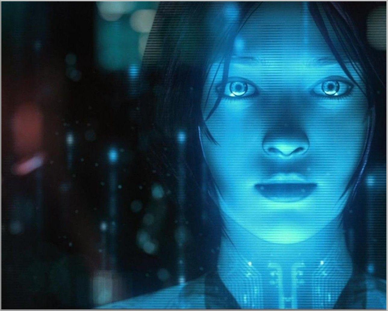 1289x1033 Cortana Halo Wallpaper