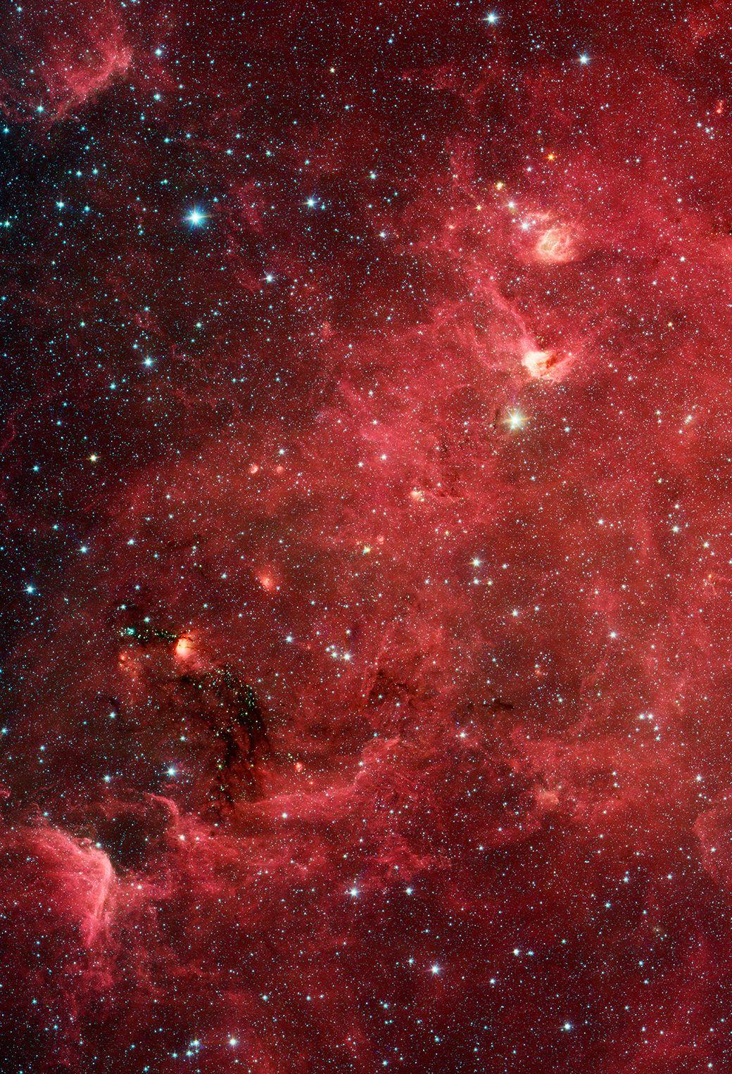 1040x1526 Red Space Wallpaper