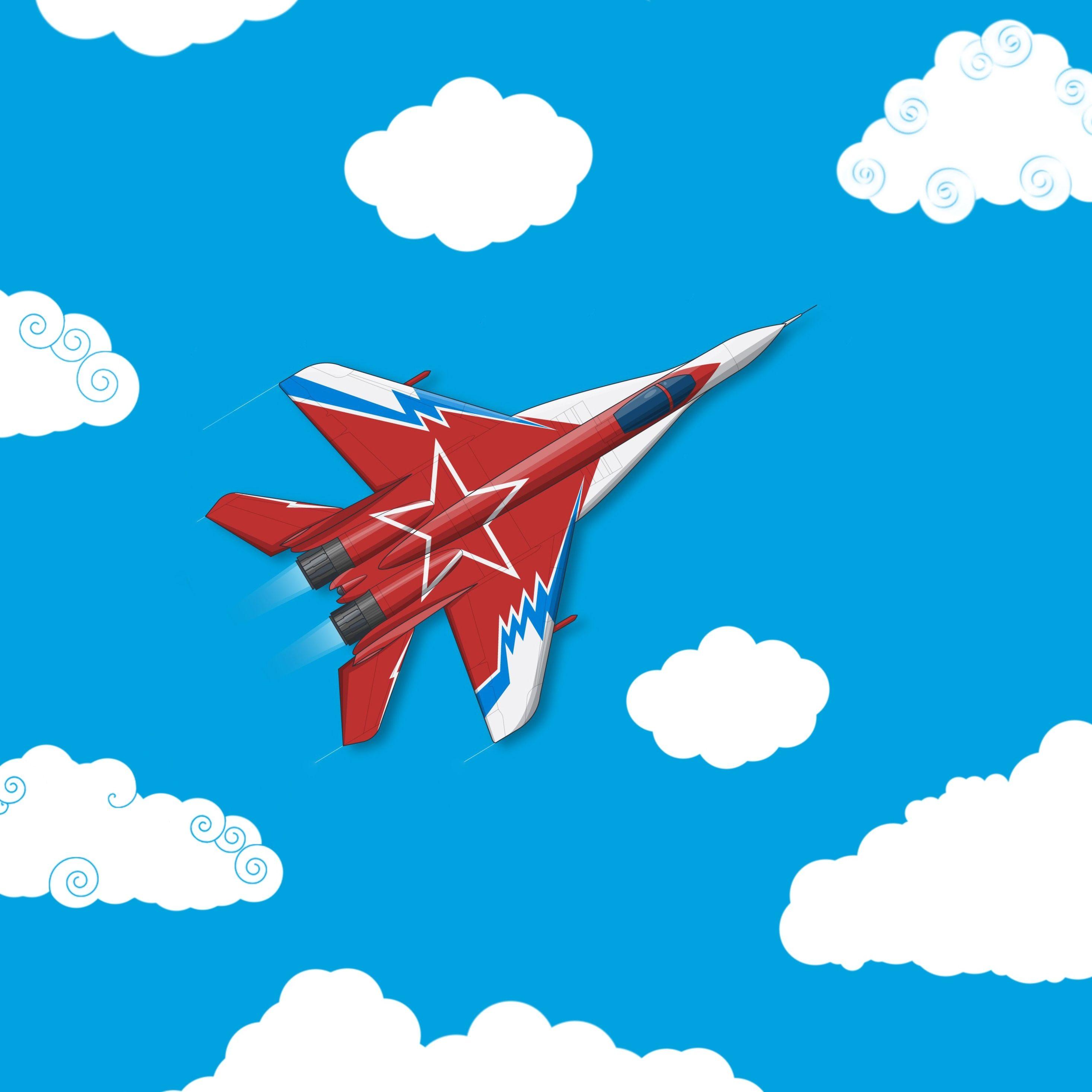 2932x2932 Military Aircraft Minimalism 5k iPad Pro Retina Display
