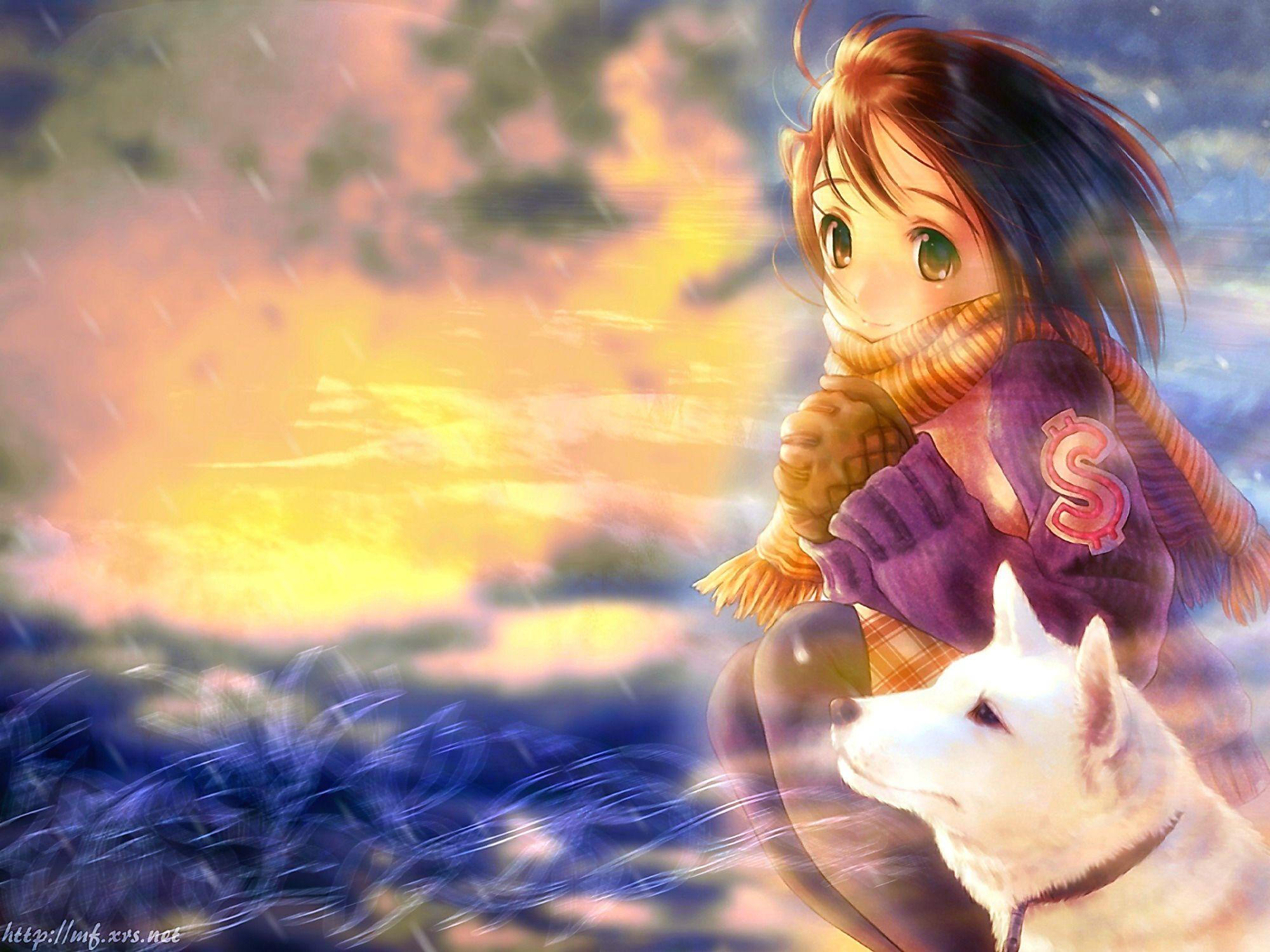 2000x1500 Prince Anime HD Hình nền chất lượng cao cho máy tính để bàn Cô gái và người sói màu đen