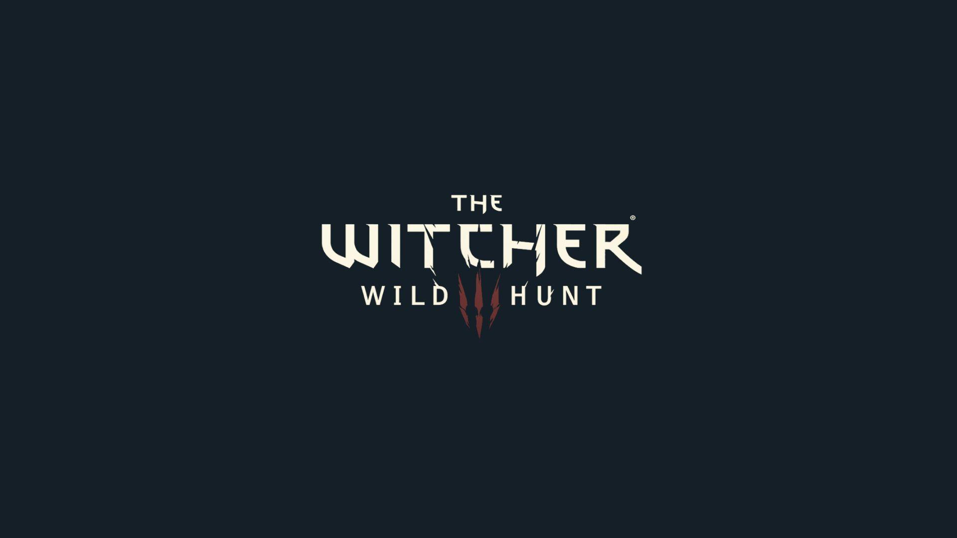 1920x1080 The Witcher 3: Wild Hunt, The Witcher, Logo, Minimalism, Simple, Simple Background Wallpaper HD / Desktop and Mobile Background