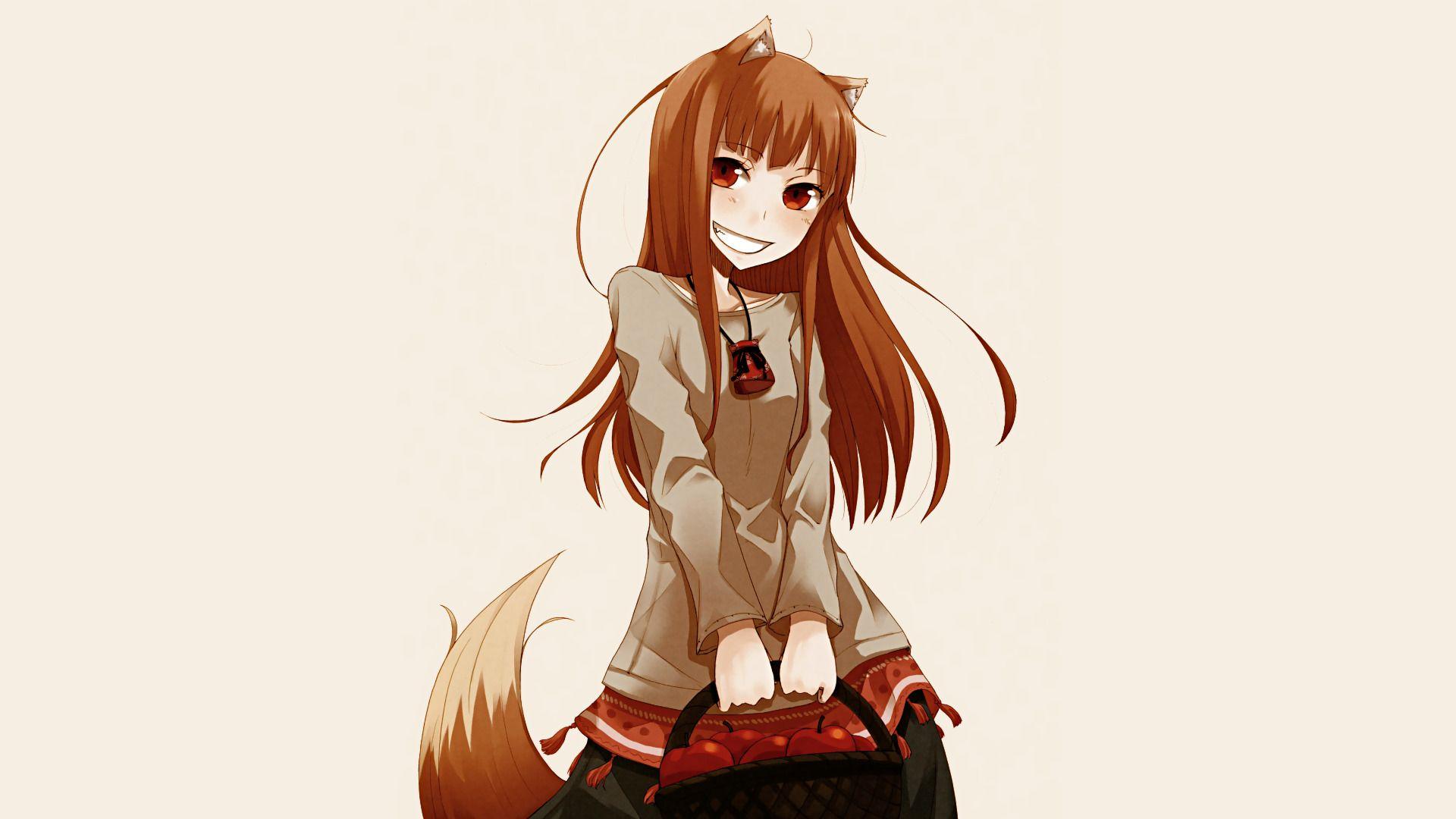 1920x1080 anime cô gái anime gia vị và sói holo sói cô gái hình nền