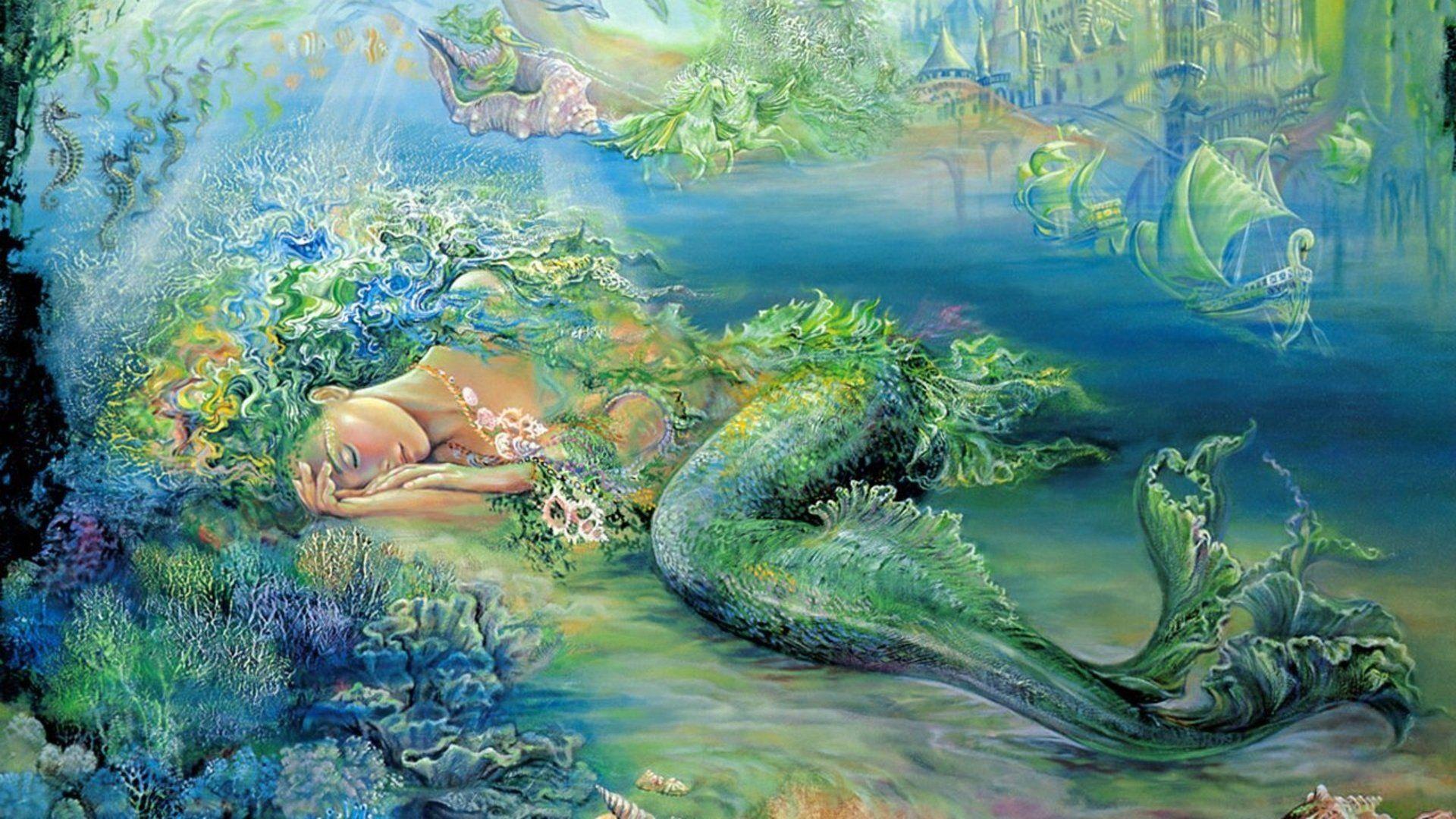 Mermaid Art Wallpapers - Top Free Mermaid Art Backgrounds - WallpaperAccess