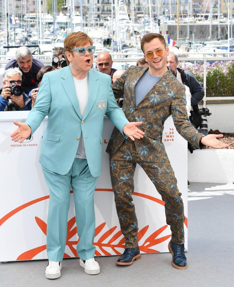 970x1193 Taron Egerton Takes Style Cues From Elton John at 'Rocketman