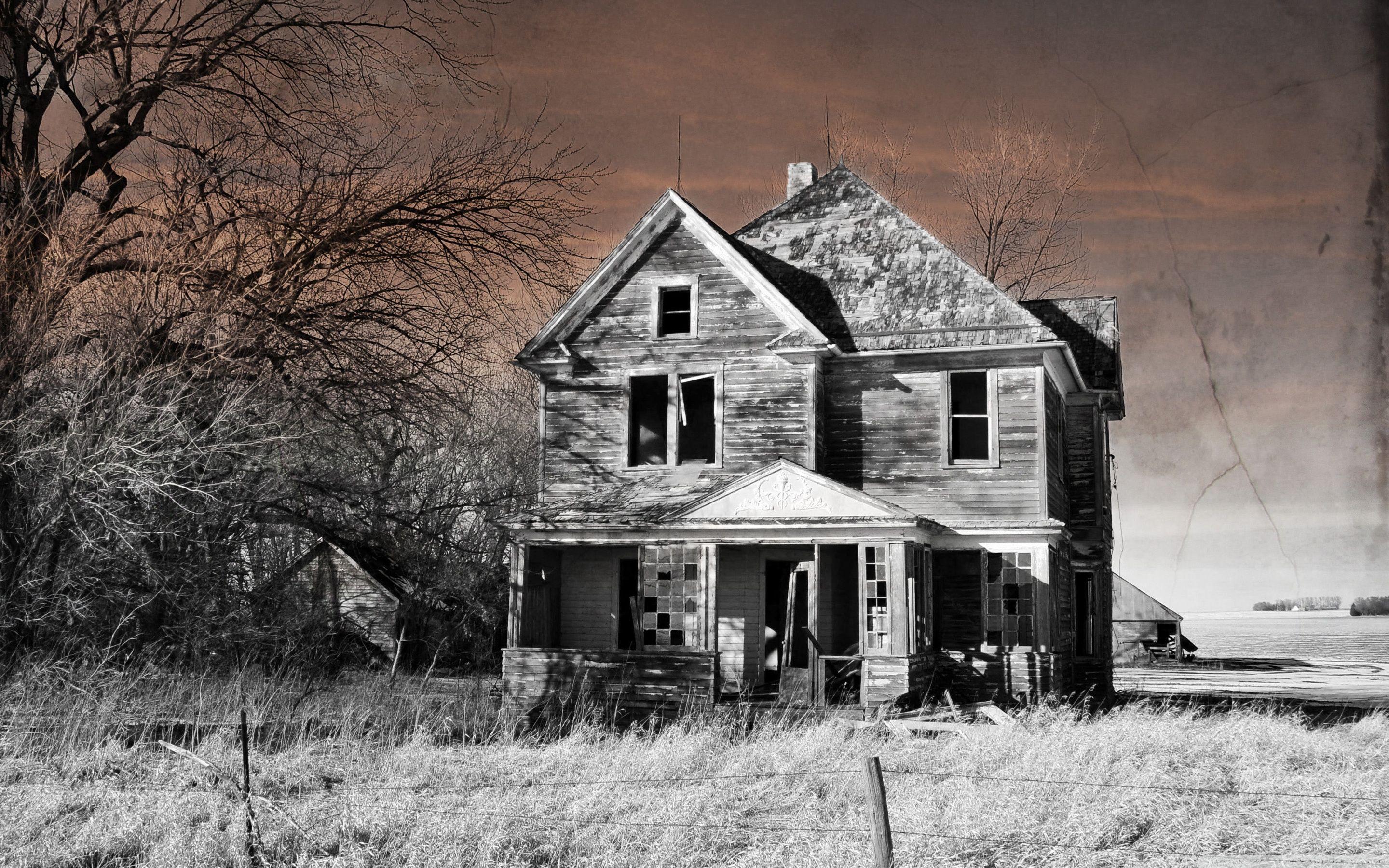 2880x1800 Download Abandoned House, Northwest Iowa UltraHD Wallpaper