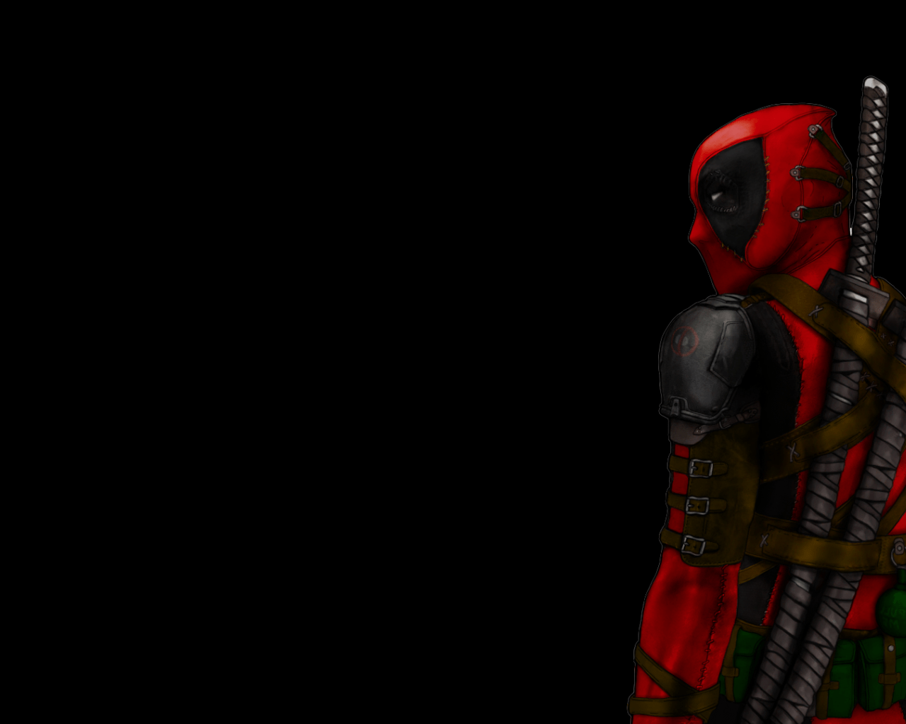 1280x1024 Free download Deadpool Movie Wallpaper black BAckground 1920x1080