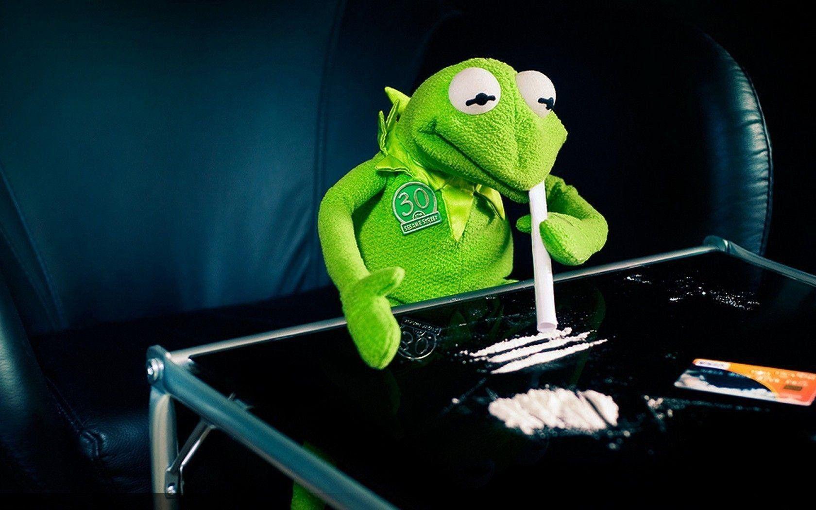 1680x1050 Funny Kermit The Frog Wallpaper