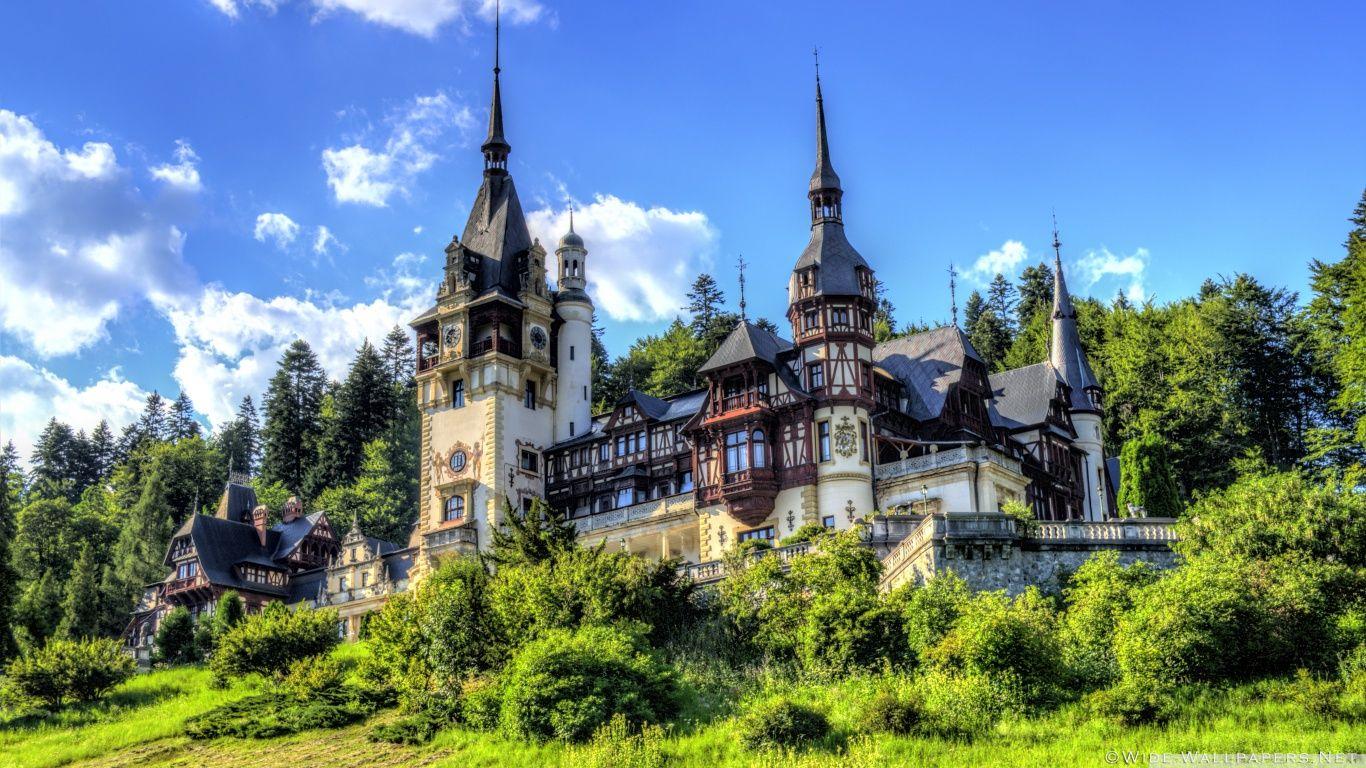 1366x768 Beautiful Castles HD Wallpaper