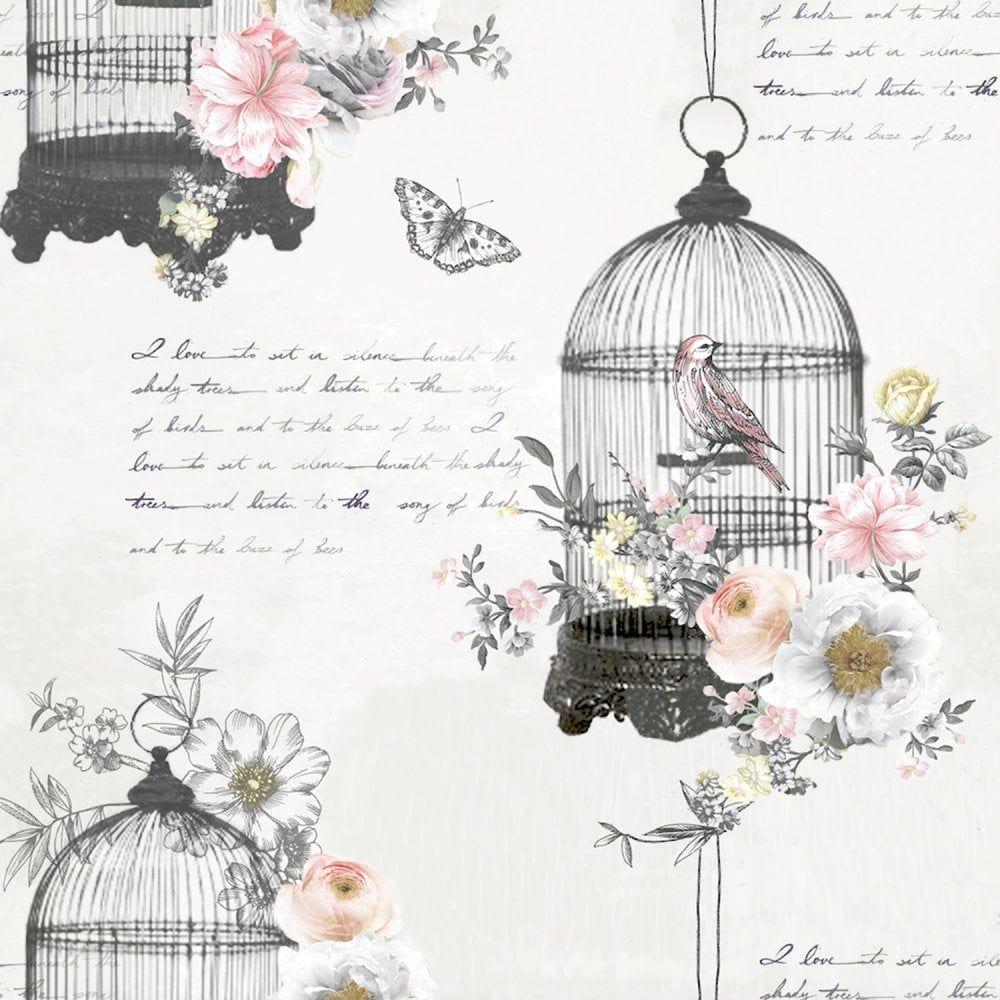 1000x1000 Birds And Butterflies Wallpaper