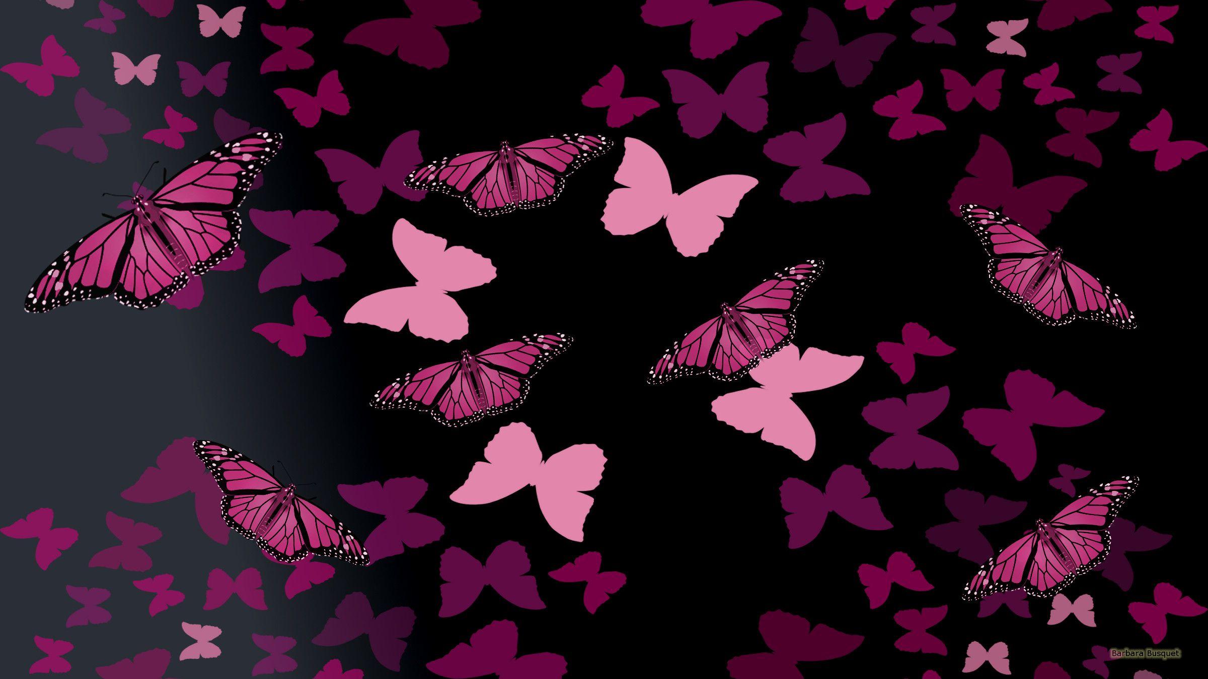 2400x1350 Wallpaper Pink And Black