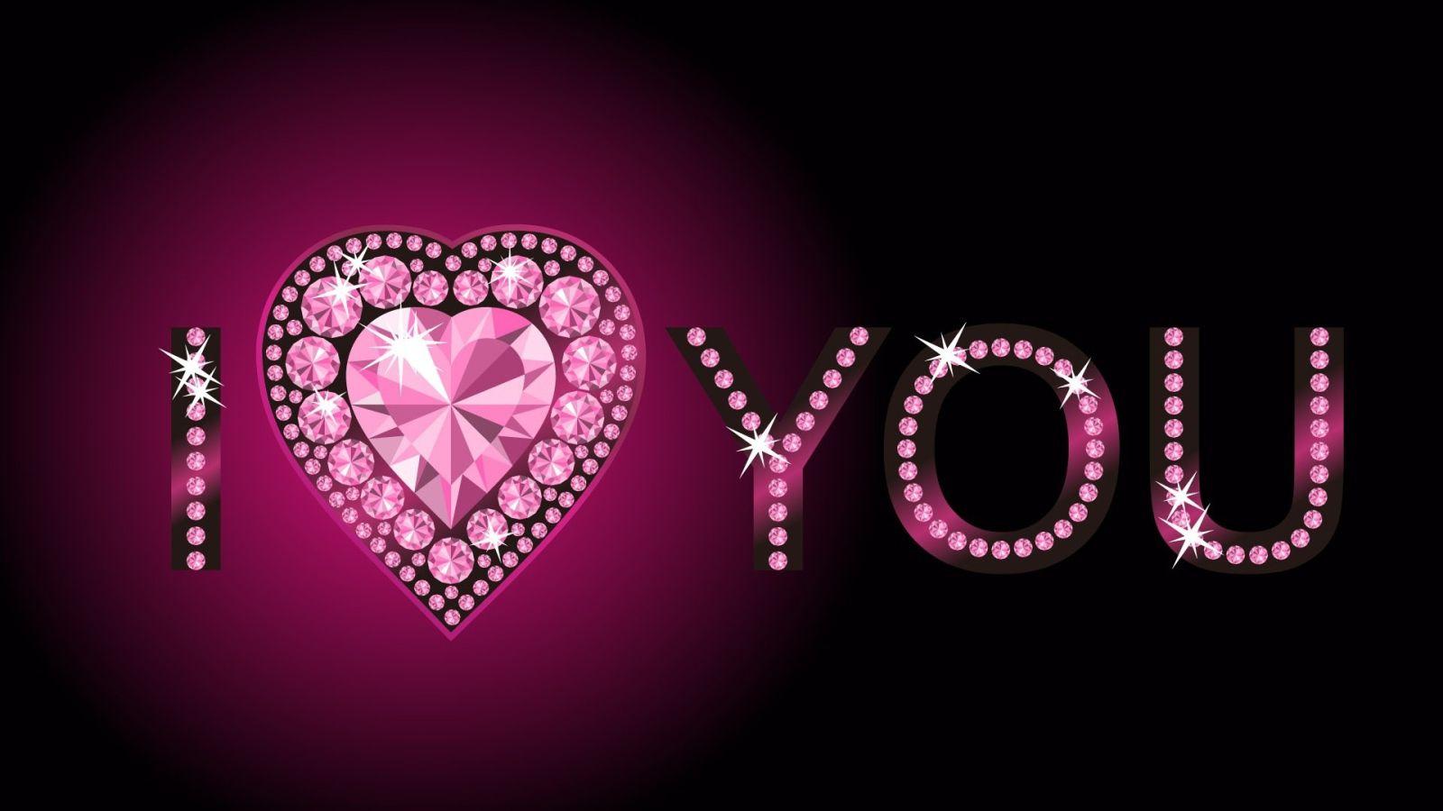 1600x900 Crystal heart on Valentine's Day February 14 Desktop wallpaper