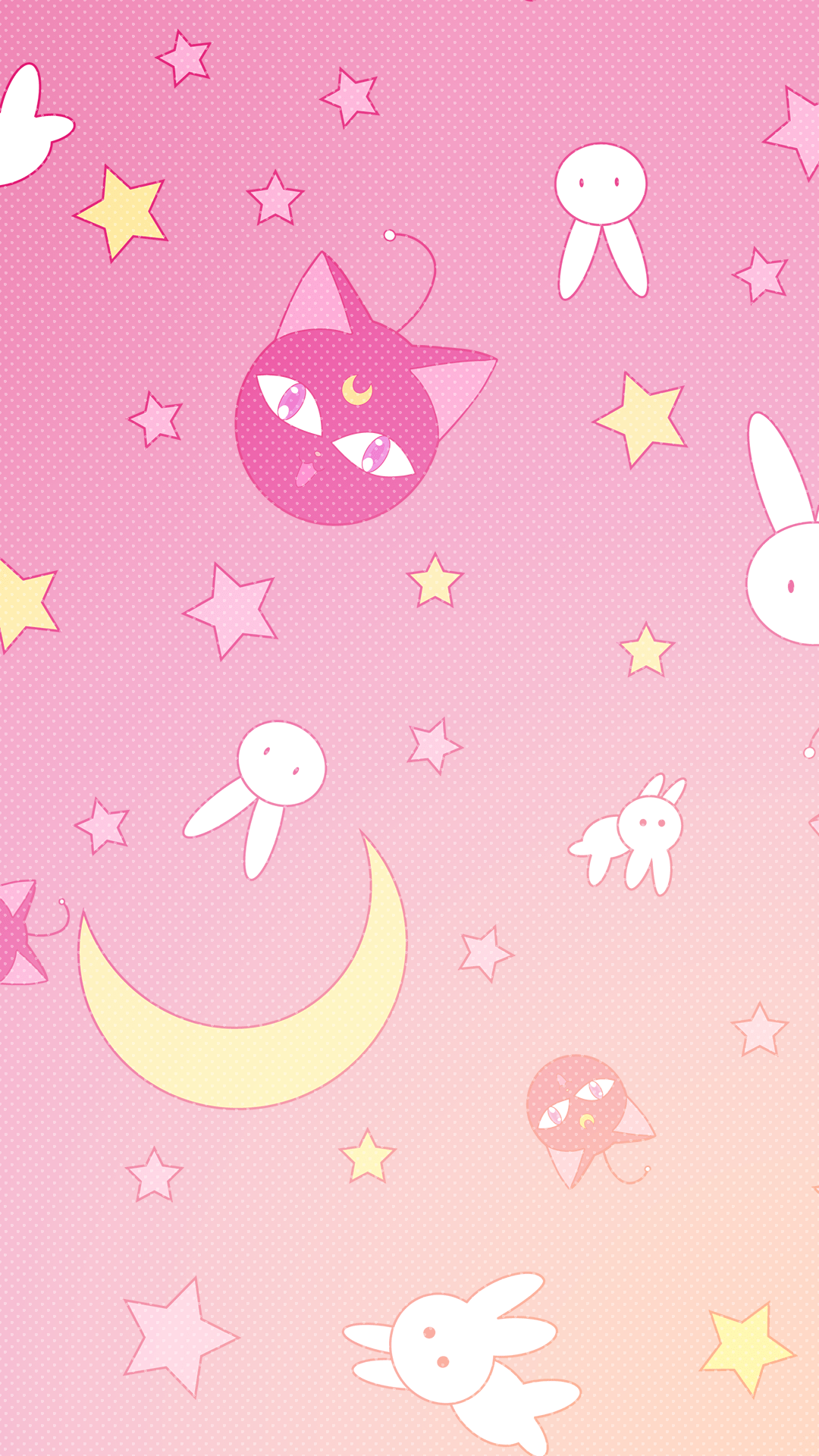 1080x1920 Cute Anime Pink Wallpaper