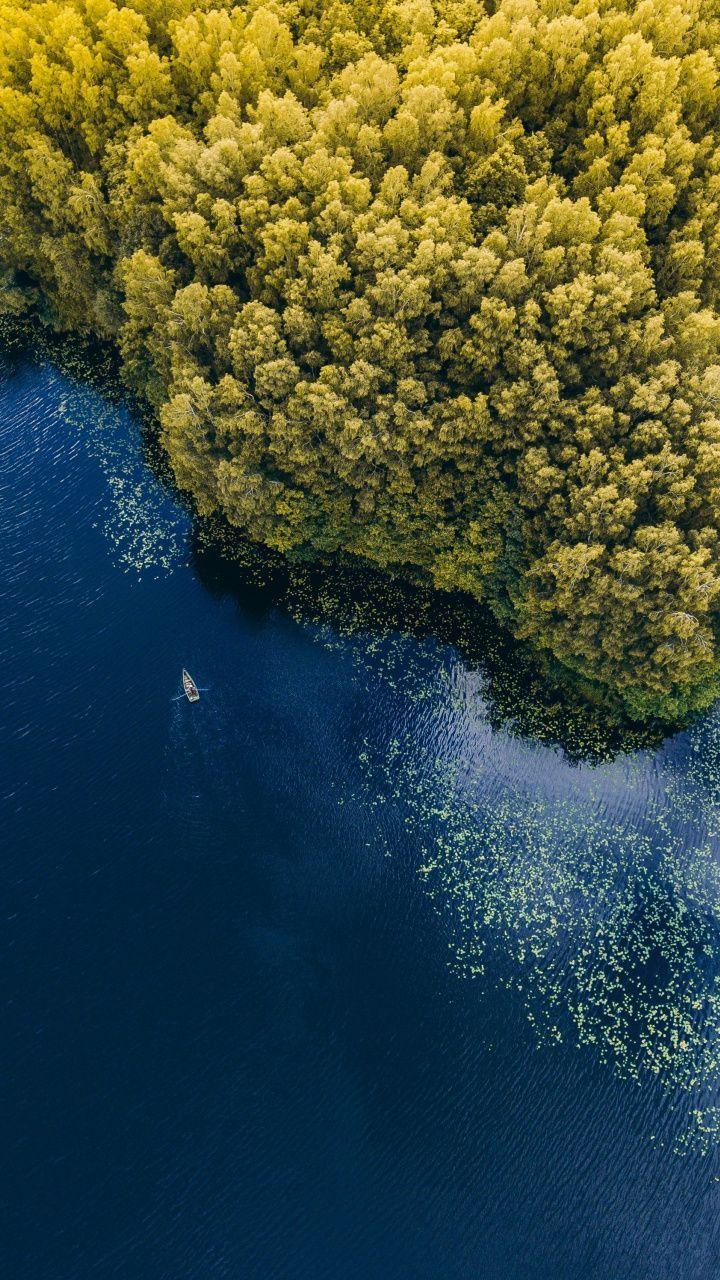 720x1280 Coast, trees, nature, aerial view, 720x1280 wallpaper. Nature photography, Landscape photography, Beautiful landscapes