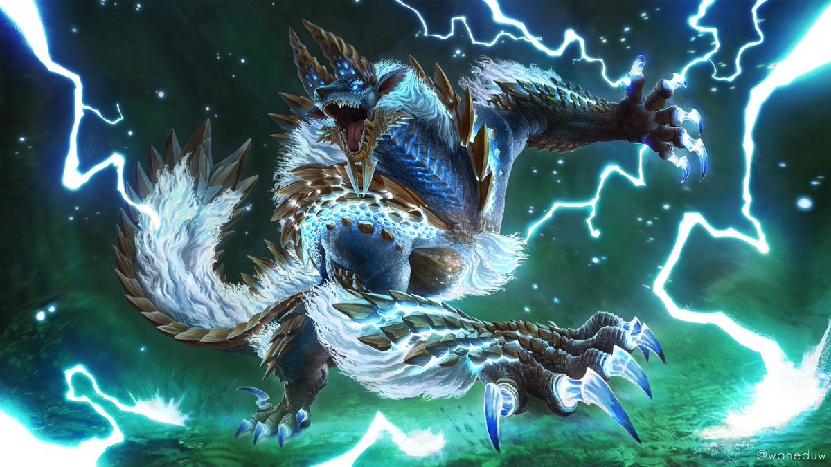 1200x675 The Wrath of Thunder Descends. Really enjoyed this Zinogre fanart! #MonsterHunter