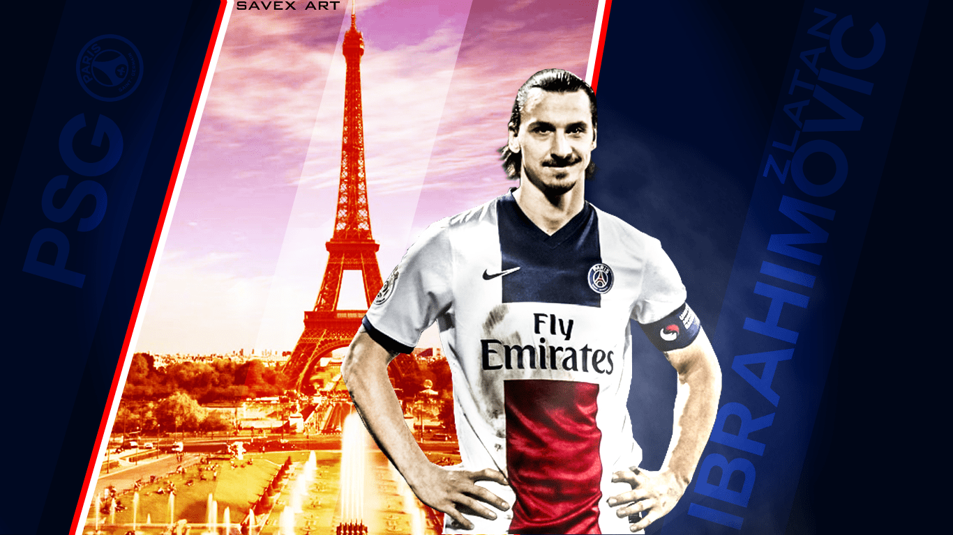 1366x768 Free download Ibrahimovic Wallpaper by SavexArt [1366x768]
