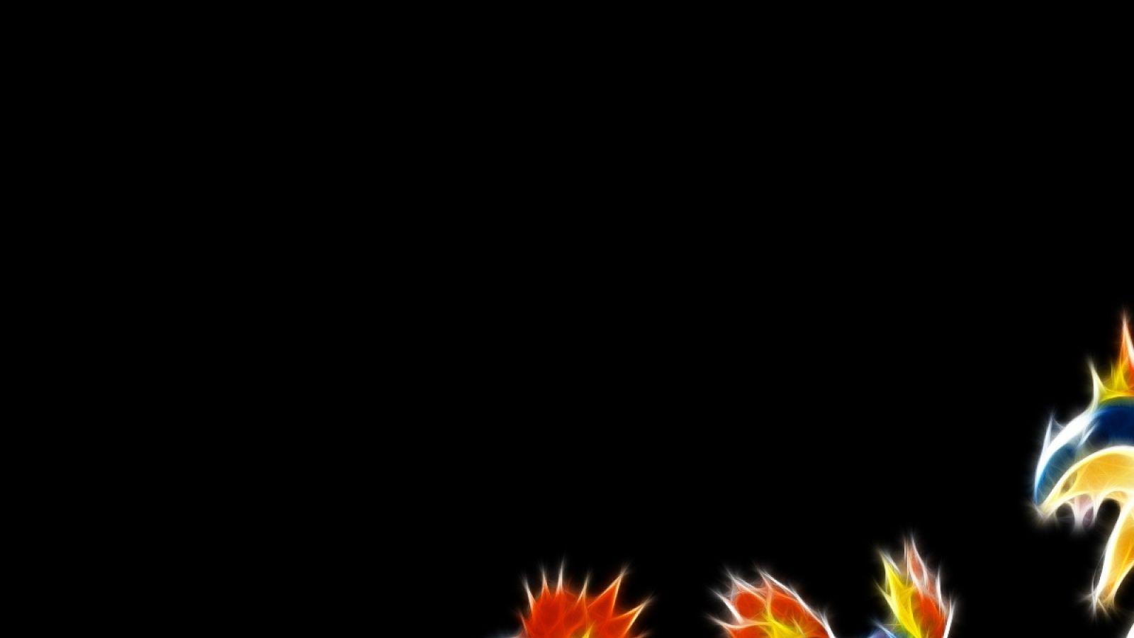 1600x900 Free download cyndaquil typhlosion quilava black background 1440x900 wallpaper [1600x1200] for your Desktop, Mobile & Tablet. Explore Typhlosion Wallpaper. Typhlosion Wallpaper