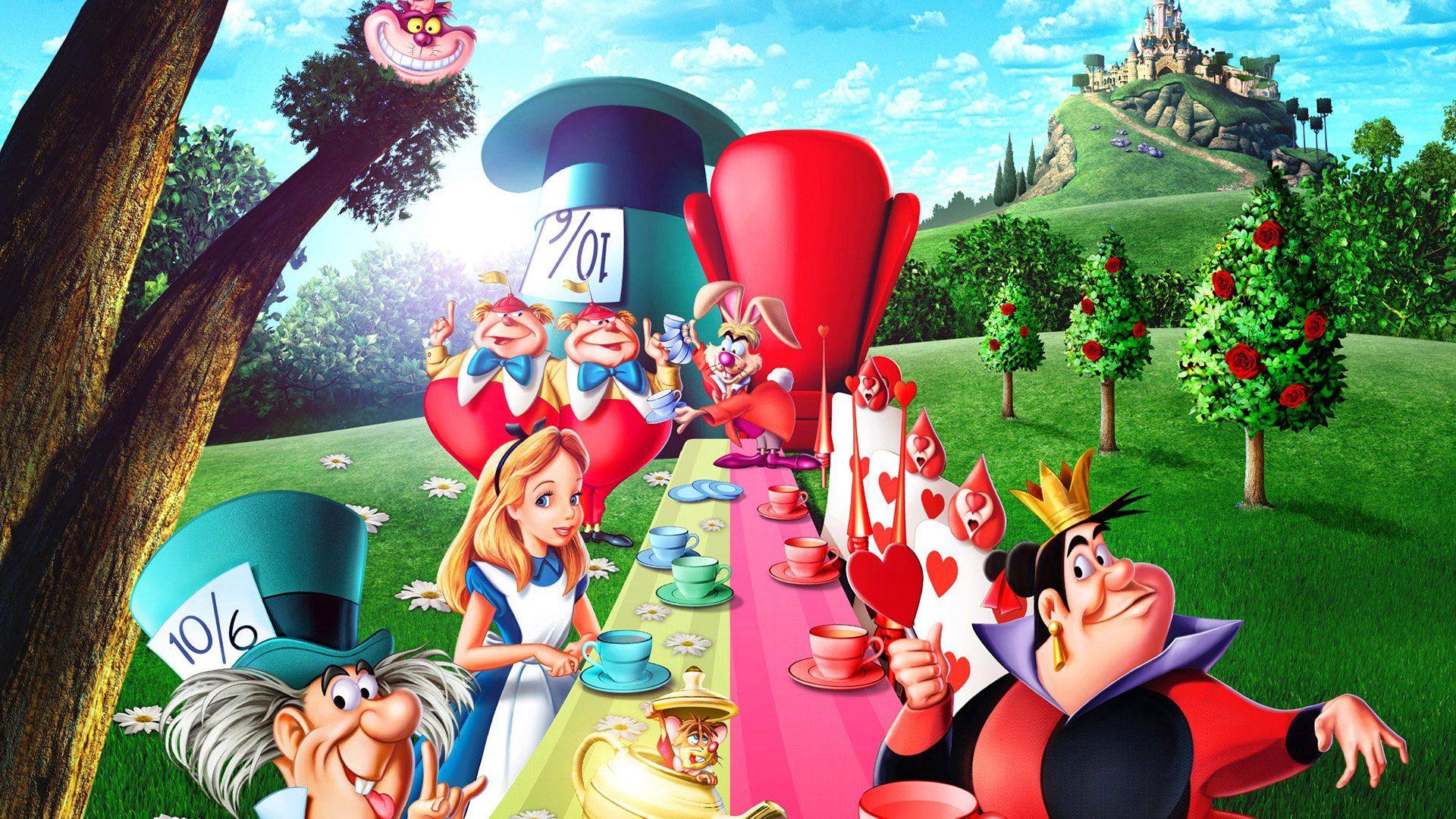 1920x1080 Alice in Wonderland (1951) HD Wallpaper