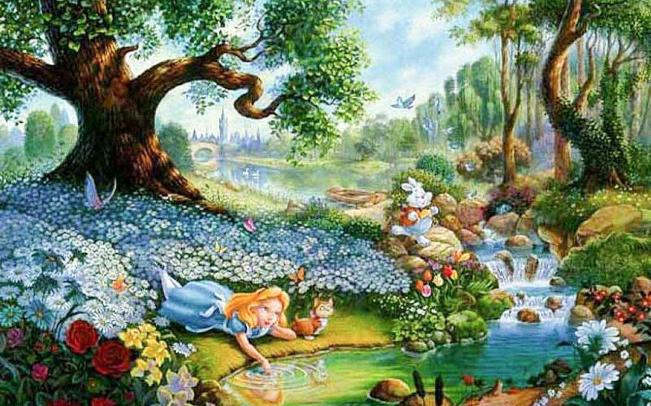 Alice In Wonderland Cartoon Wallpapers Top Free Alice In Wonderland Cartoon Backgrounds Wallpaperaccess