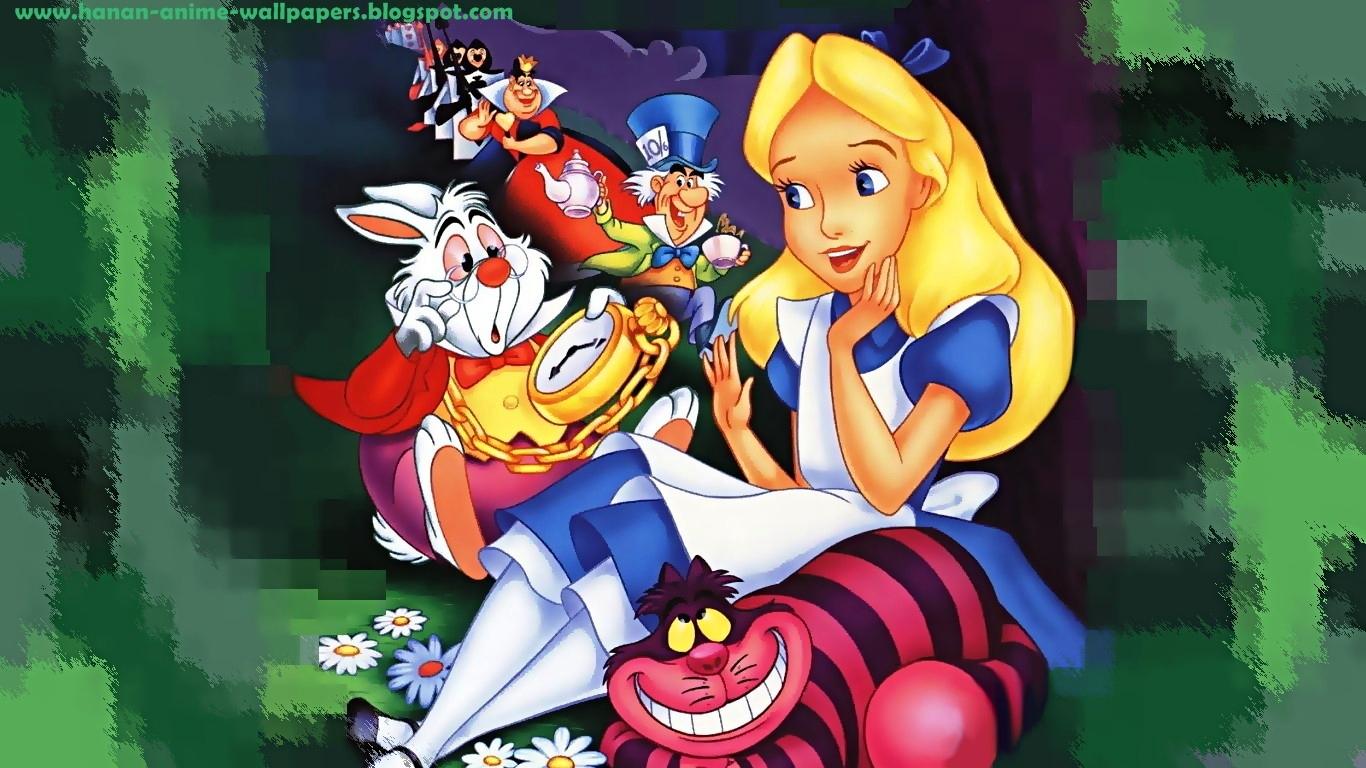 Alice In Wonderland Cartoon Wallpaper