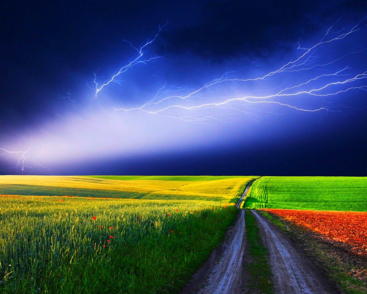 1280x1024 Gryselda Engel wallpaper: Fields Sky Colorful Nature