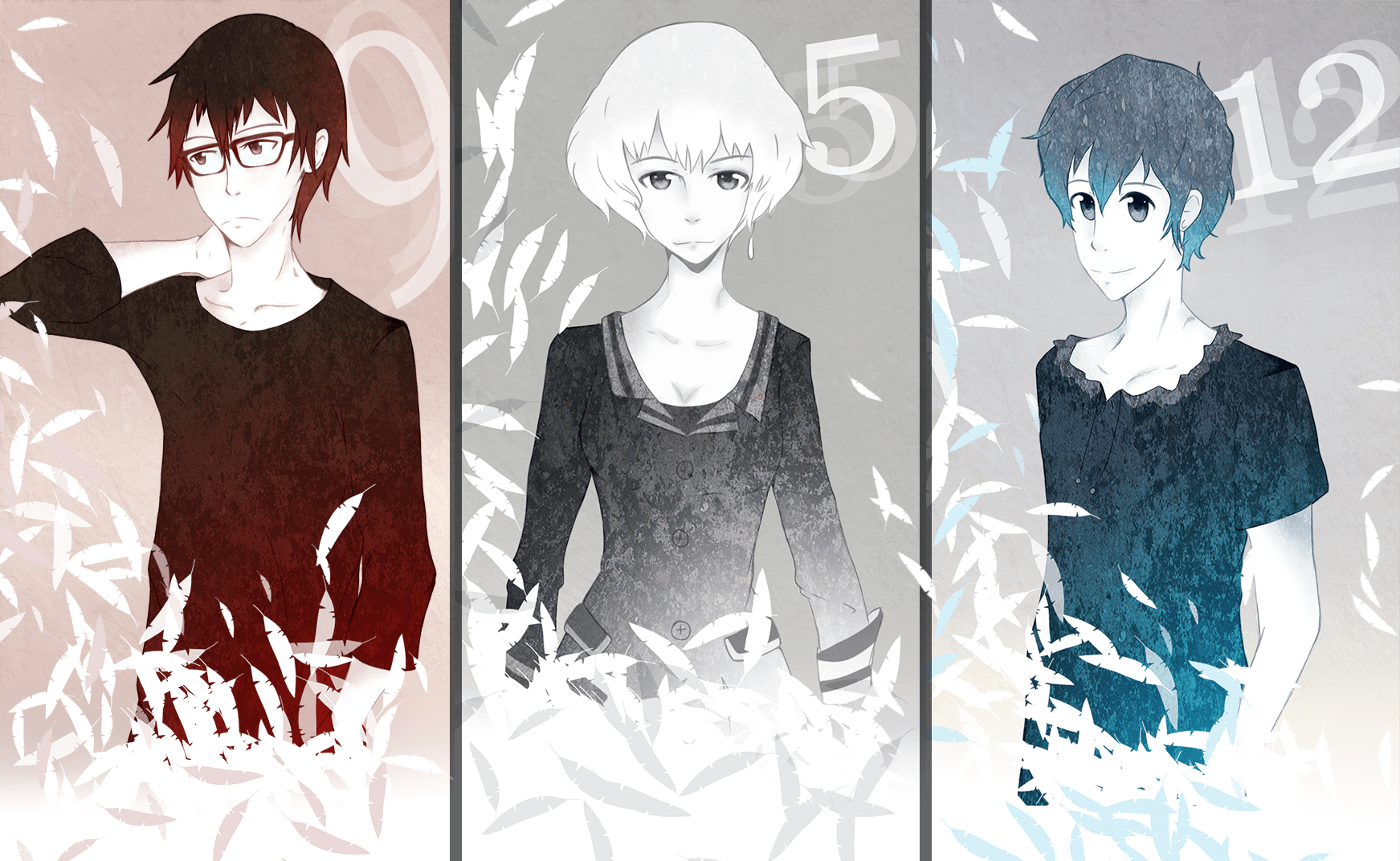 1743x1072 Zankyou No Terror Wallpaper