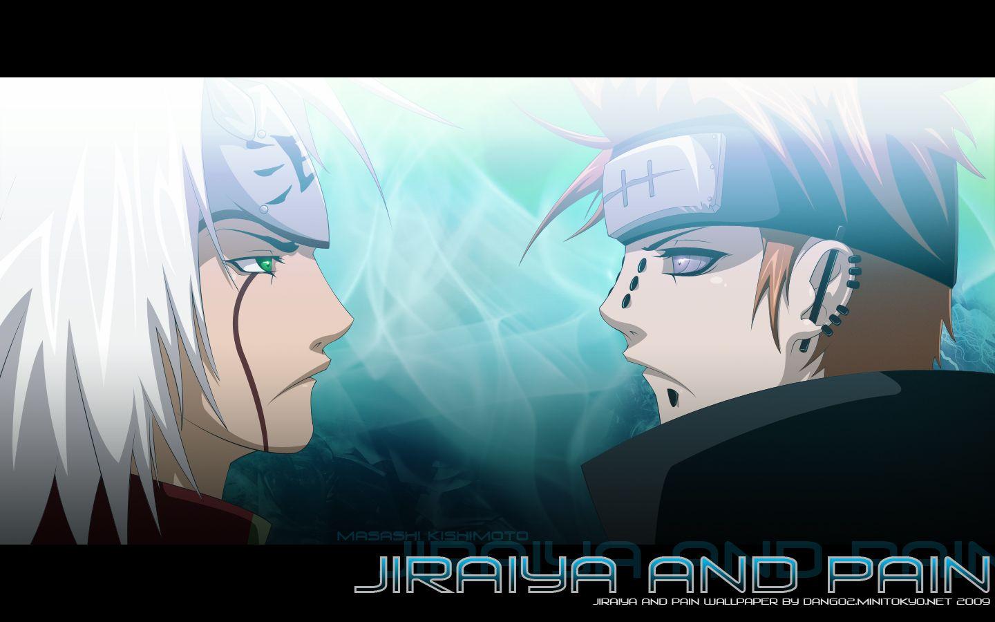 1440x900 Naruto Wallpaper: Jiraiya and Pain