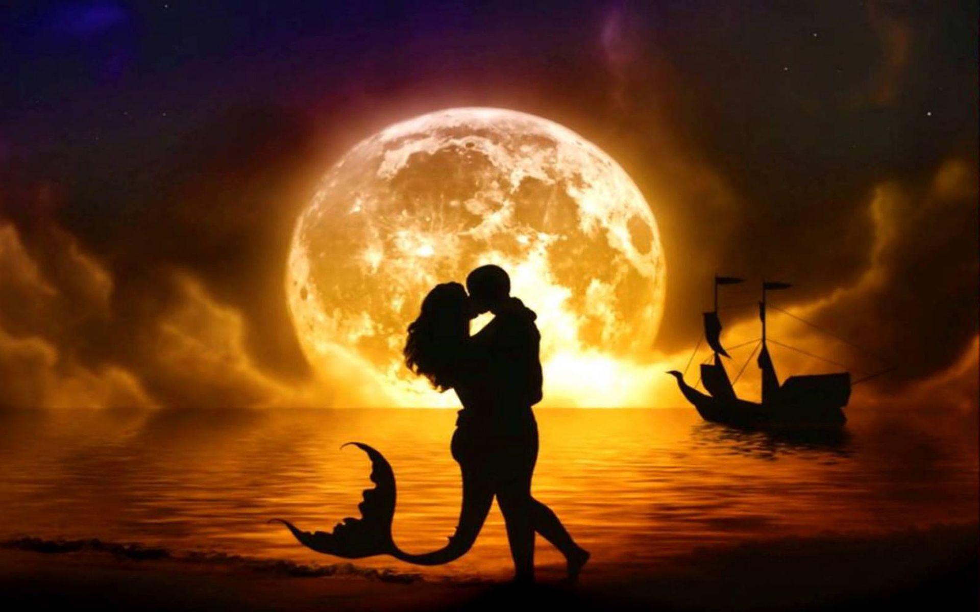 1920x1200 Romantic Lovers Hug And Kiss Wallpaper Image HD :
