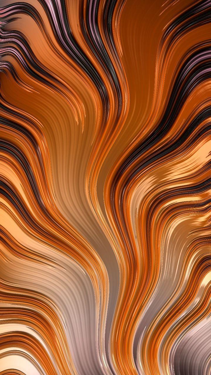 720x1280 Fractal art. Art deco pattern, Pretty wallpaper, Orange texture
