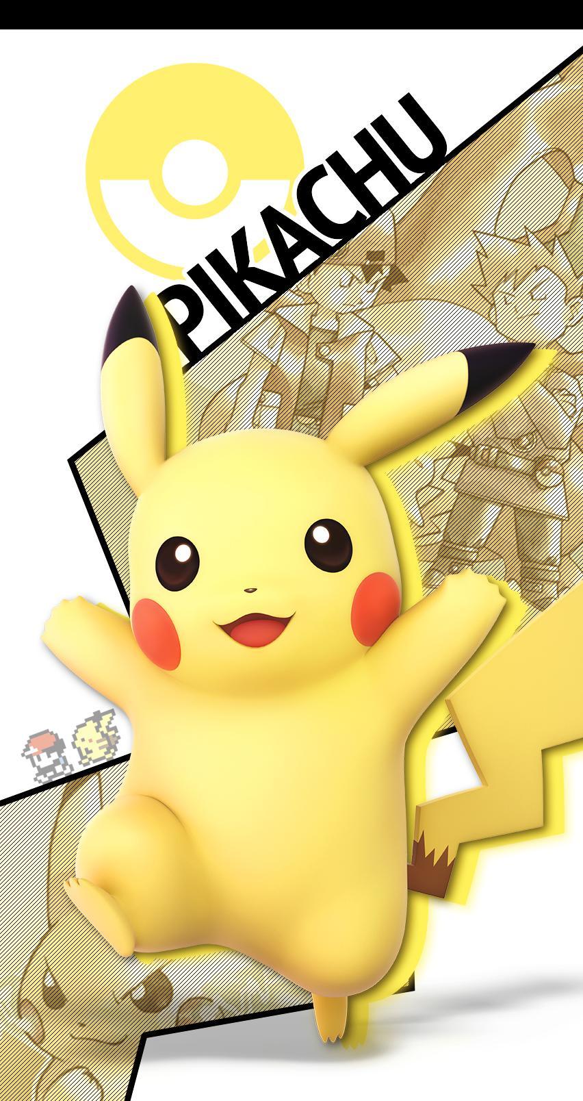 852x1608 Some mobile wallpaper of Pikachu :