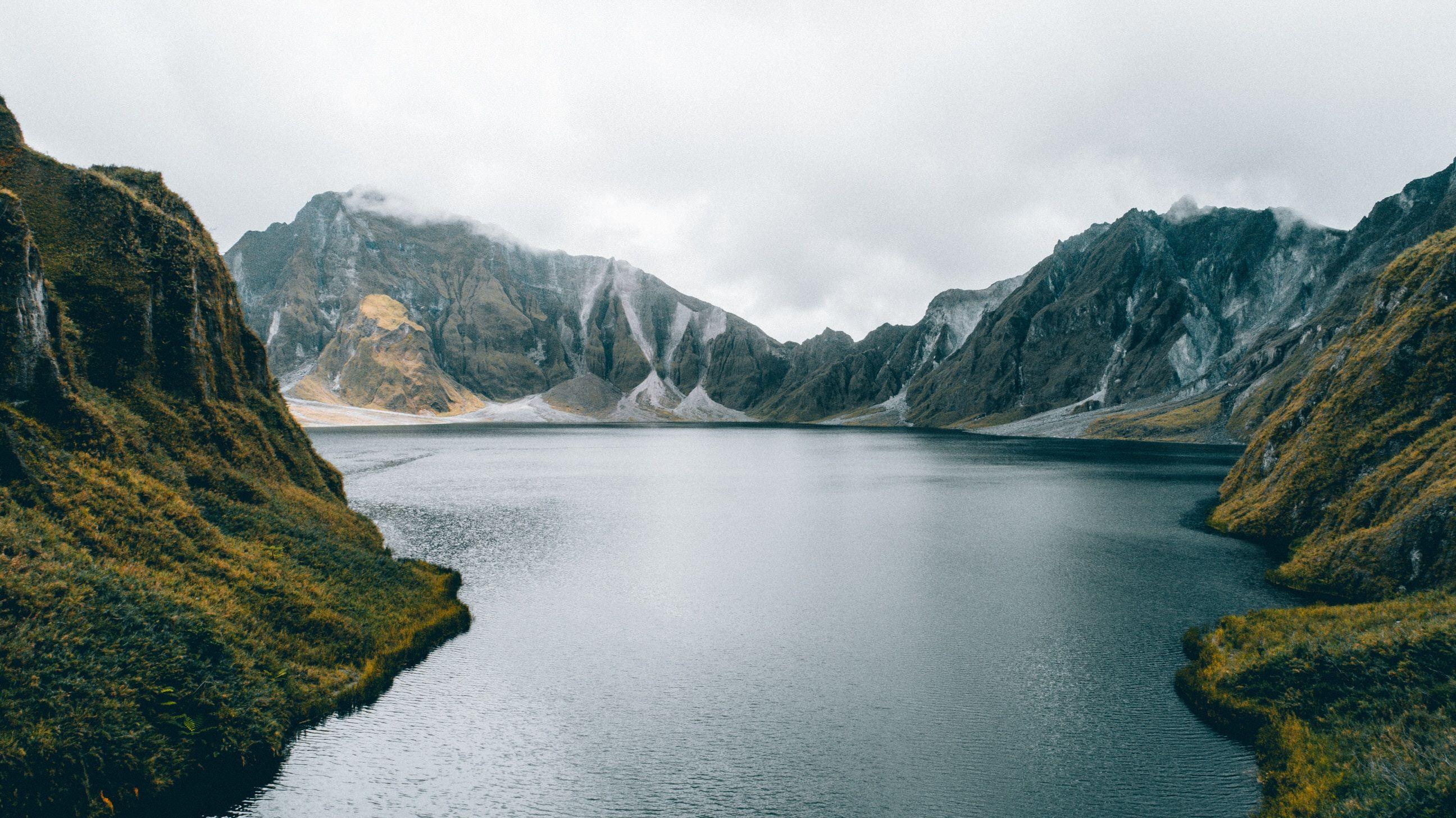 2592x1456 nature, Landscape, Clouds, River, Grass, Mountains, Philippines