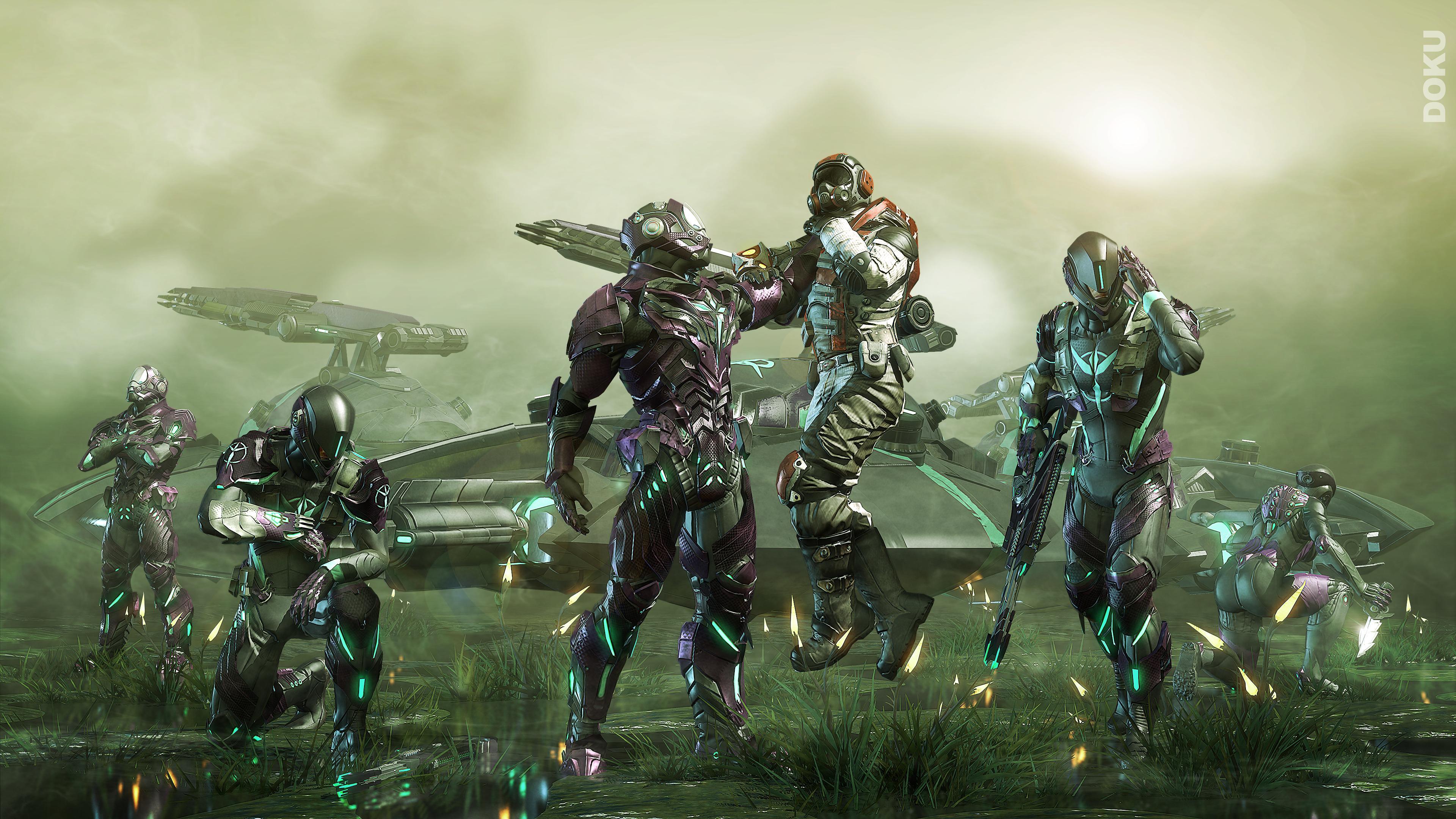 3840x2160 Vanu Sovereignty wallpaper Acquiring intel Planetside. Character