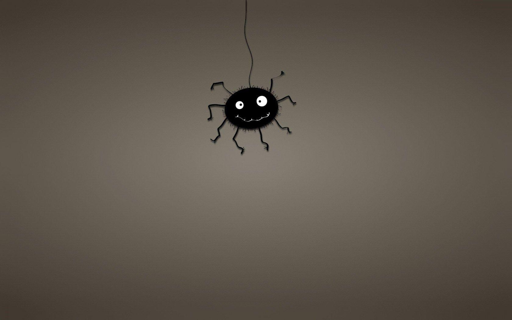 1680x1050 Spider Web Black Minimalism Art